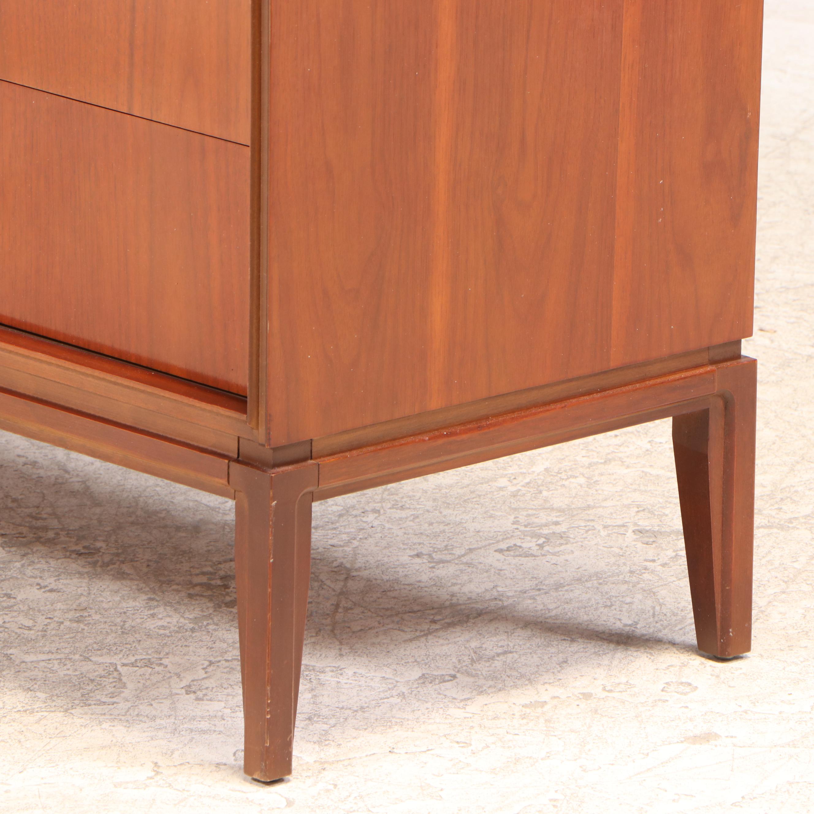 Basic-Witz Nine-Drawer Walnut Dresser