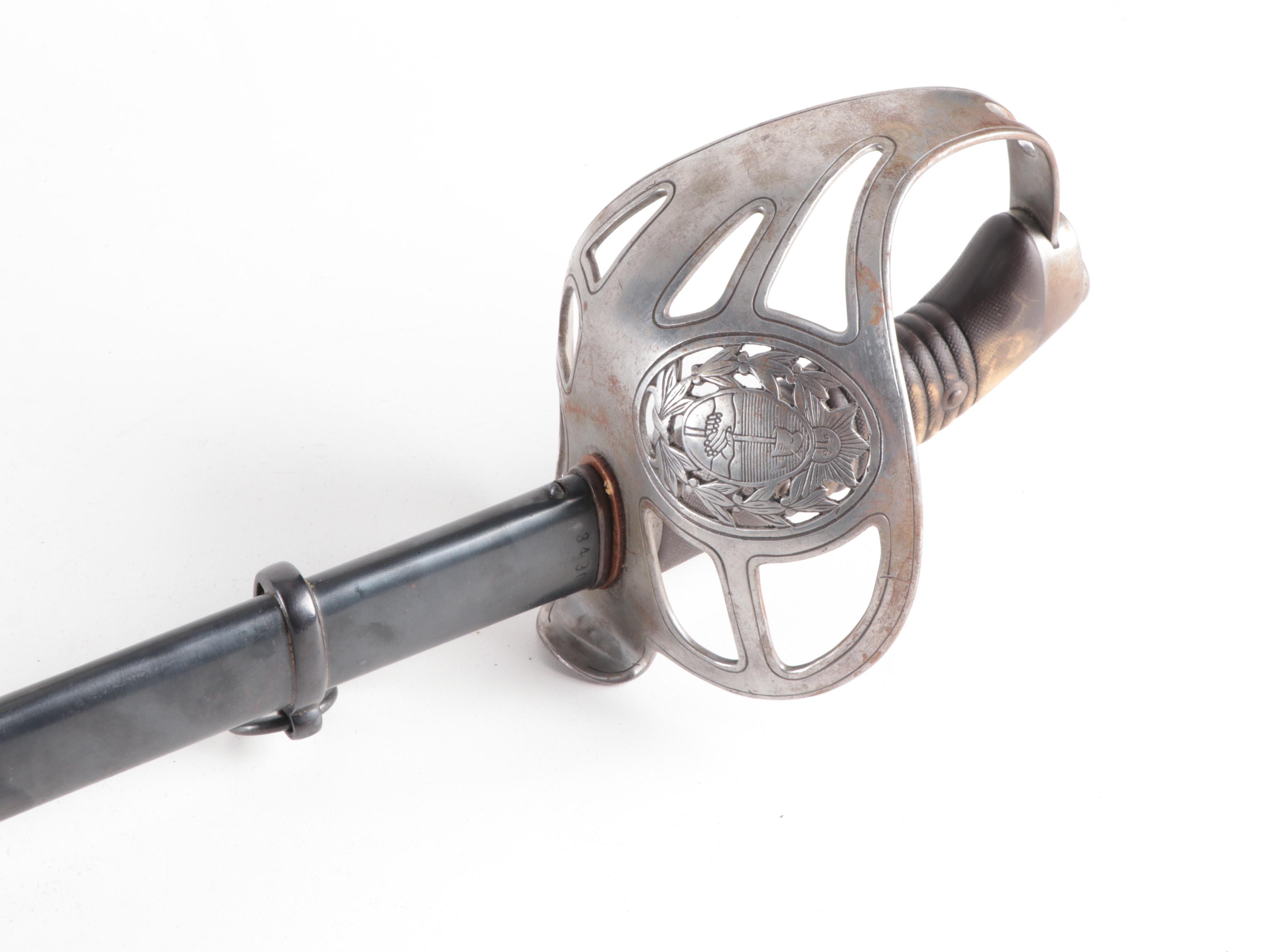 Argentine M1898 Cavalry Saber With Scabbard