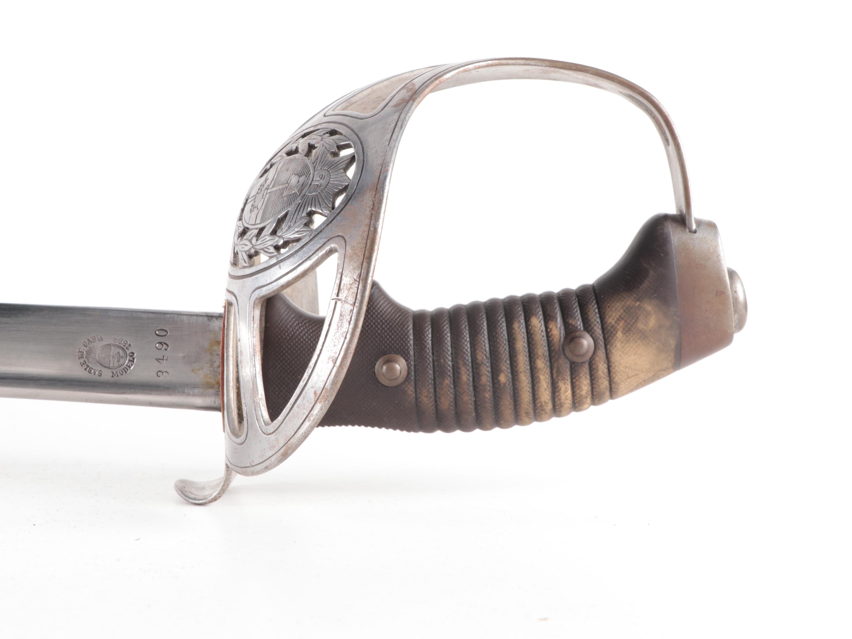 Argentine M1898 Cavalry Saber With Scabbard