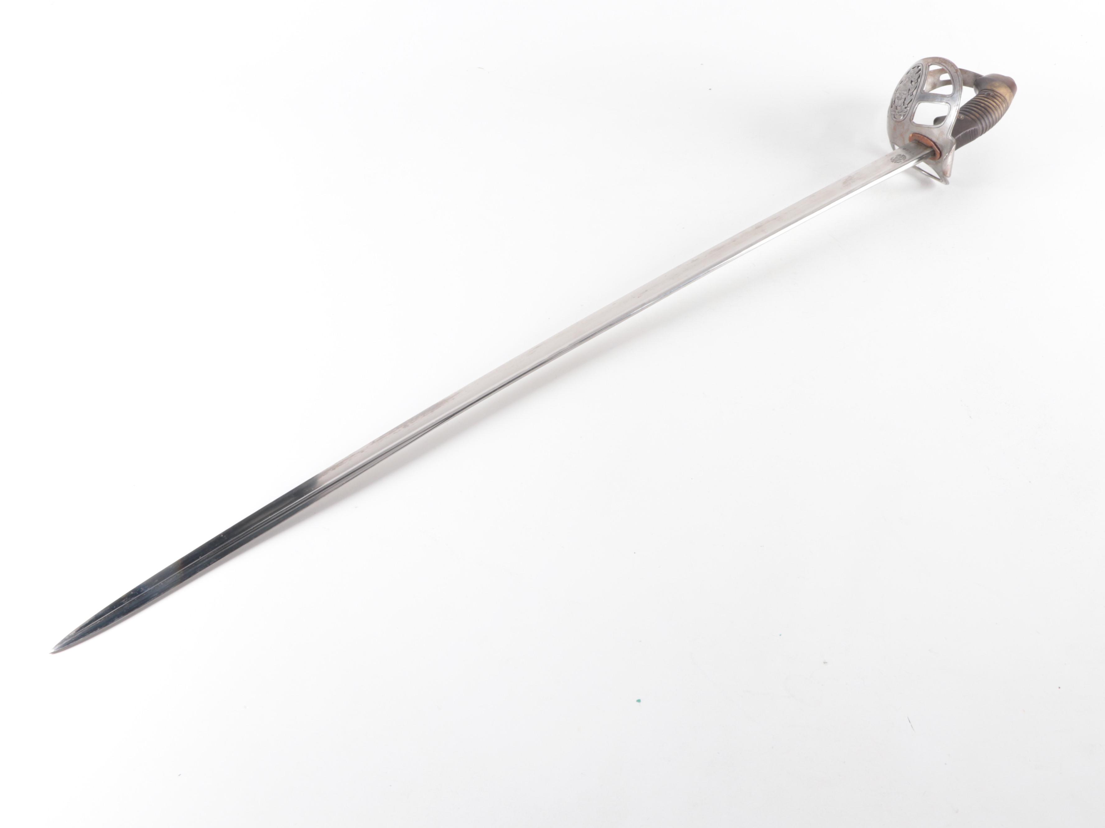 Argentine M1898 Cavalry Saber With Scabbard