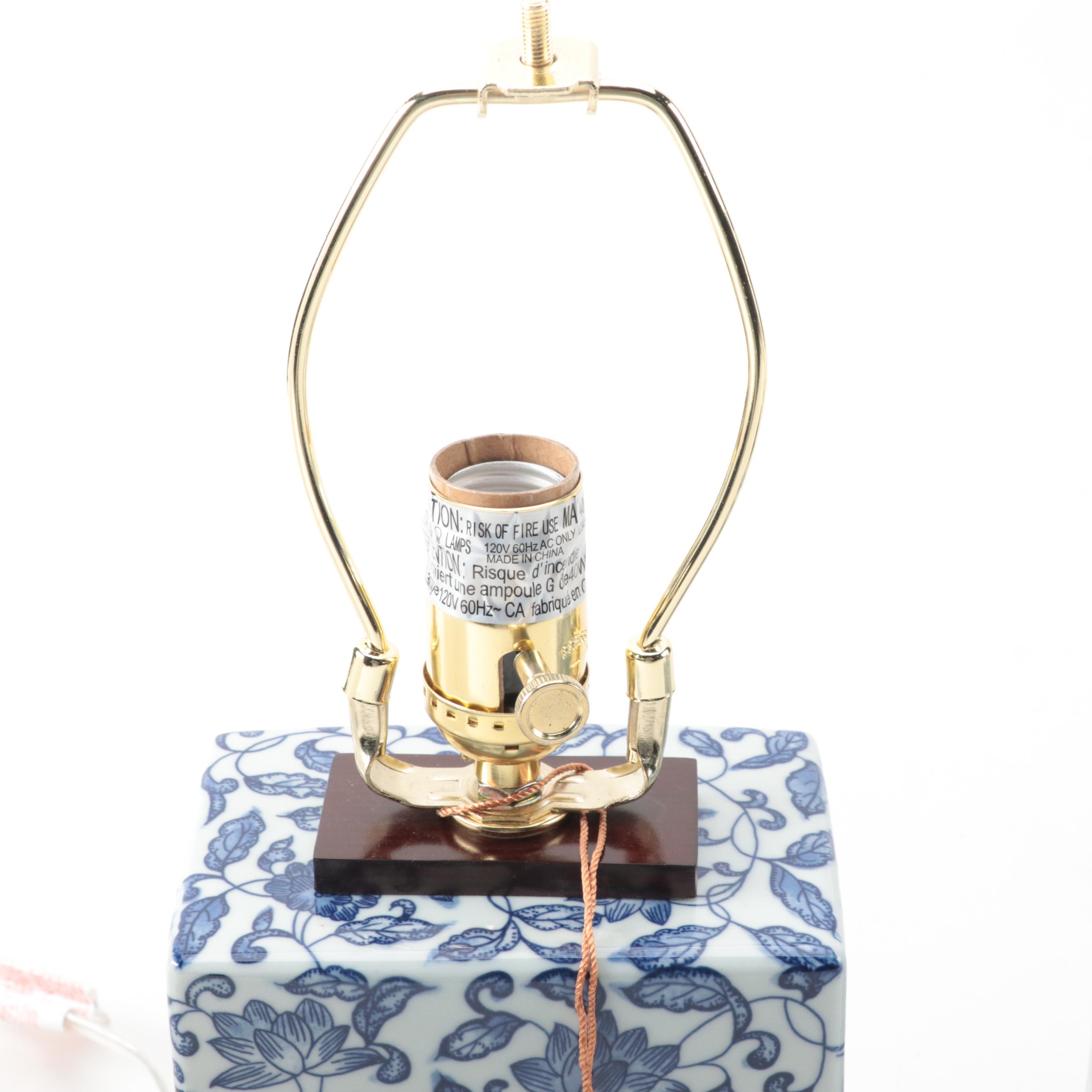 Lauren by Ralph Lauren Home Blue and White Porcelain Table Lamps