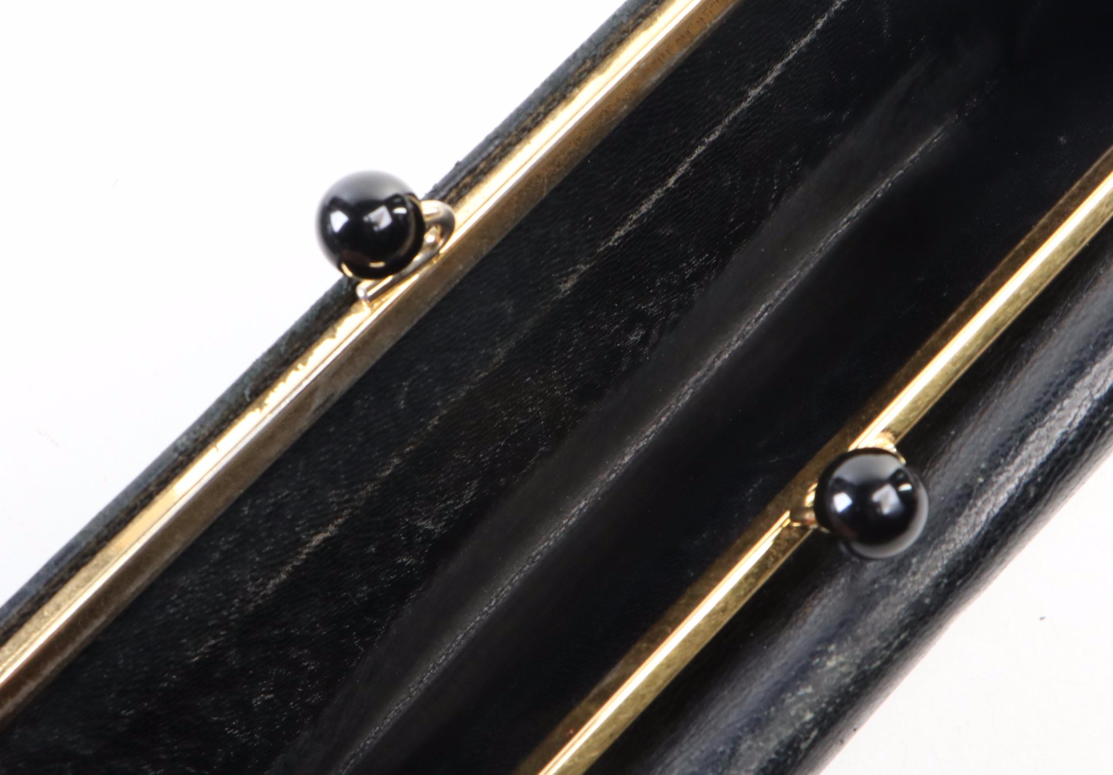 Prada Leather Kiss Lock Wallet with Box