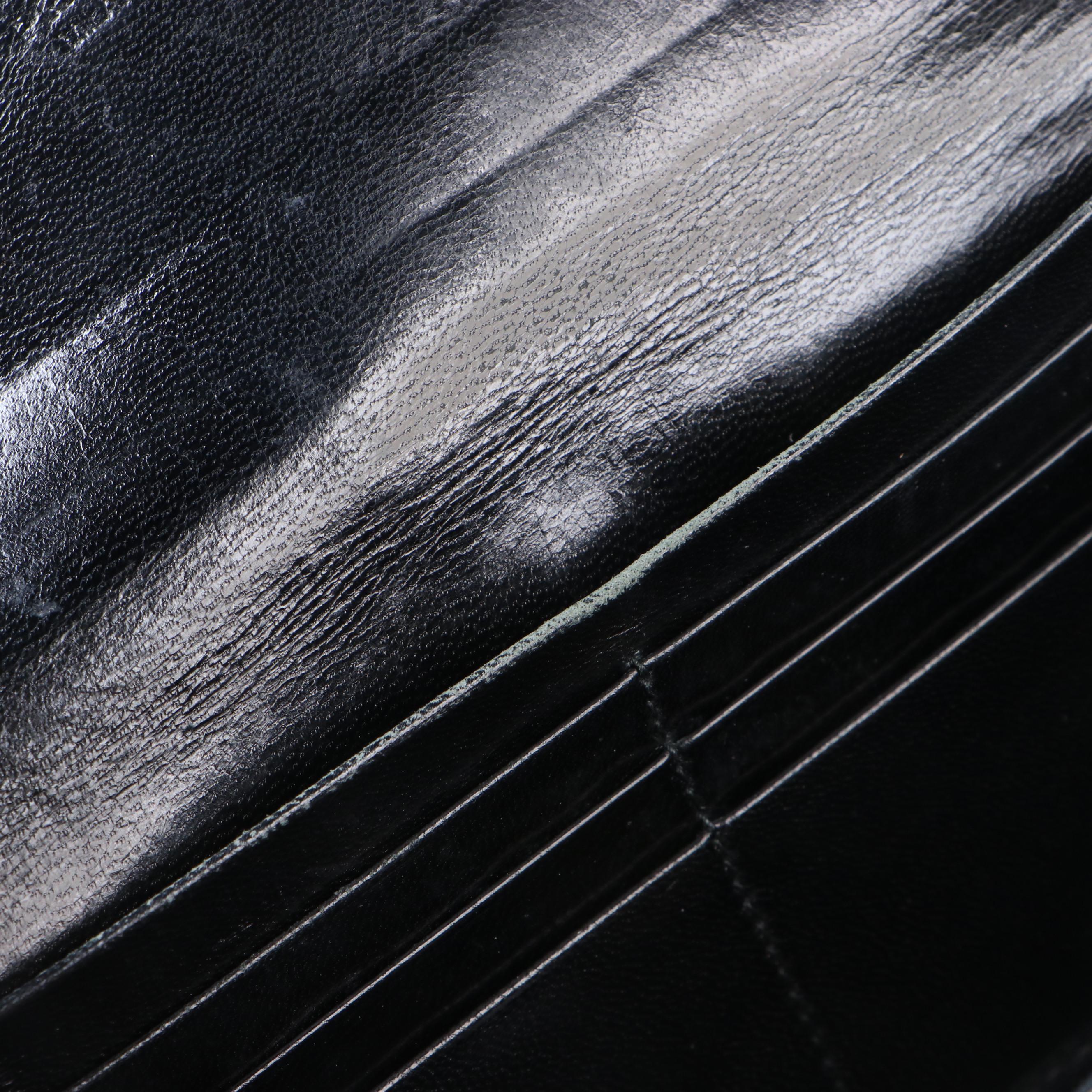 Prada Leather Kiss Lock Wallet with Box