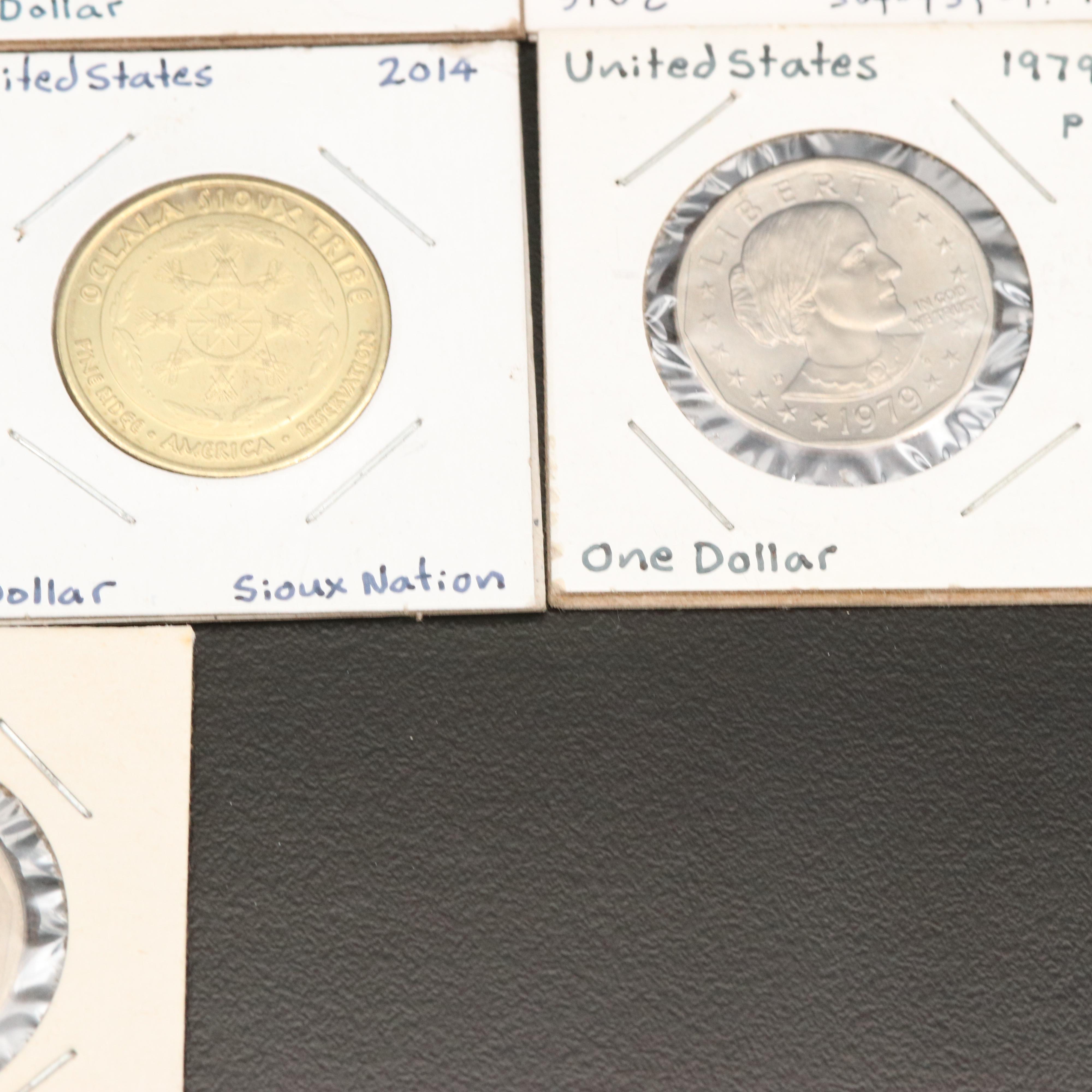 Seventeen U.S. Dollar Coins