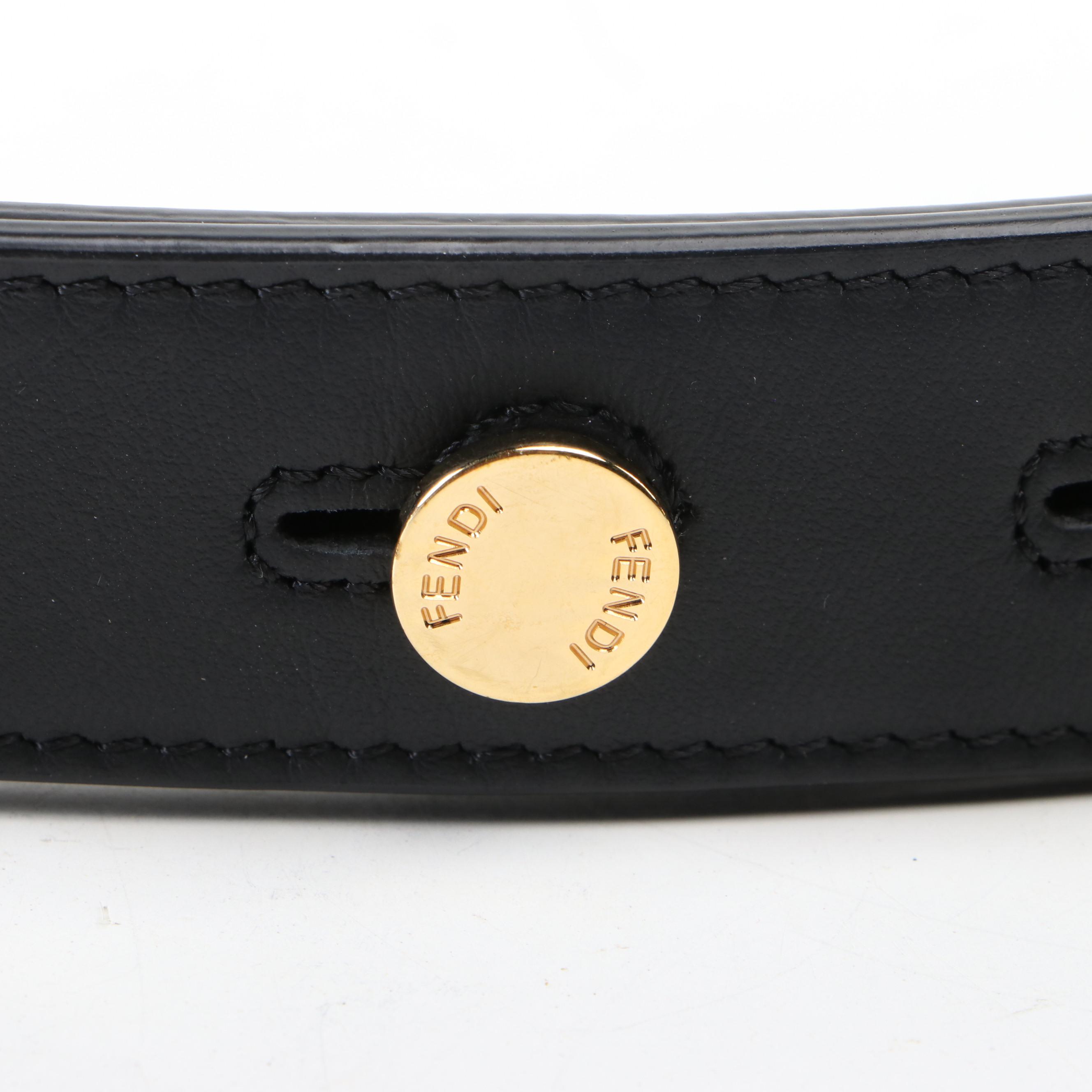Fendi Replacement Strap in Black Leather