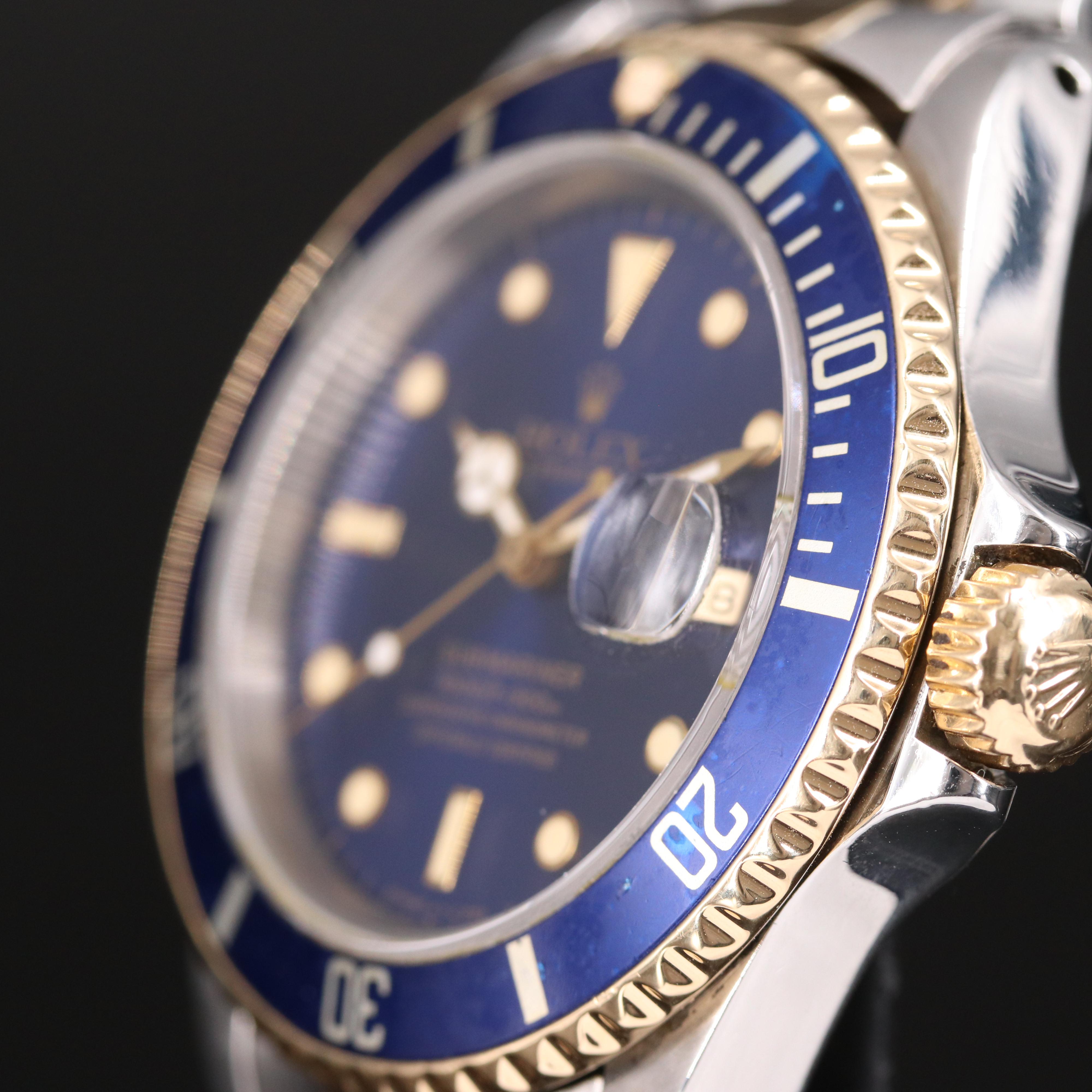 1993 Rolex 18K Oyster Perpetual Submariner Watch