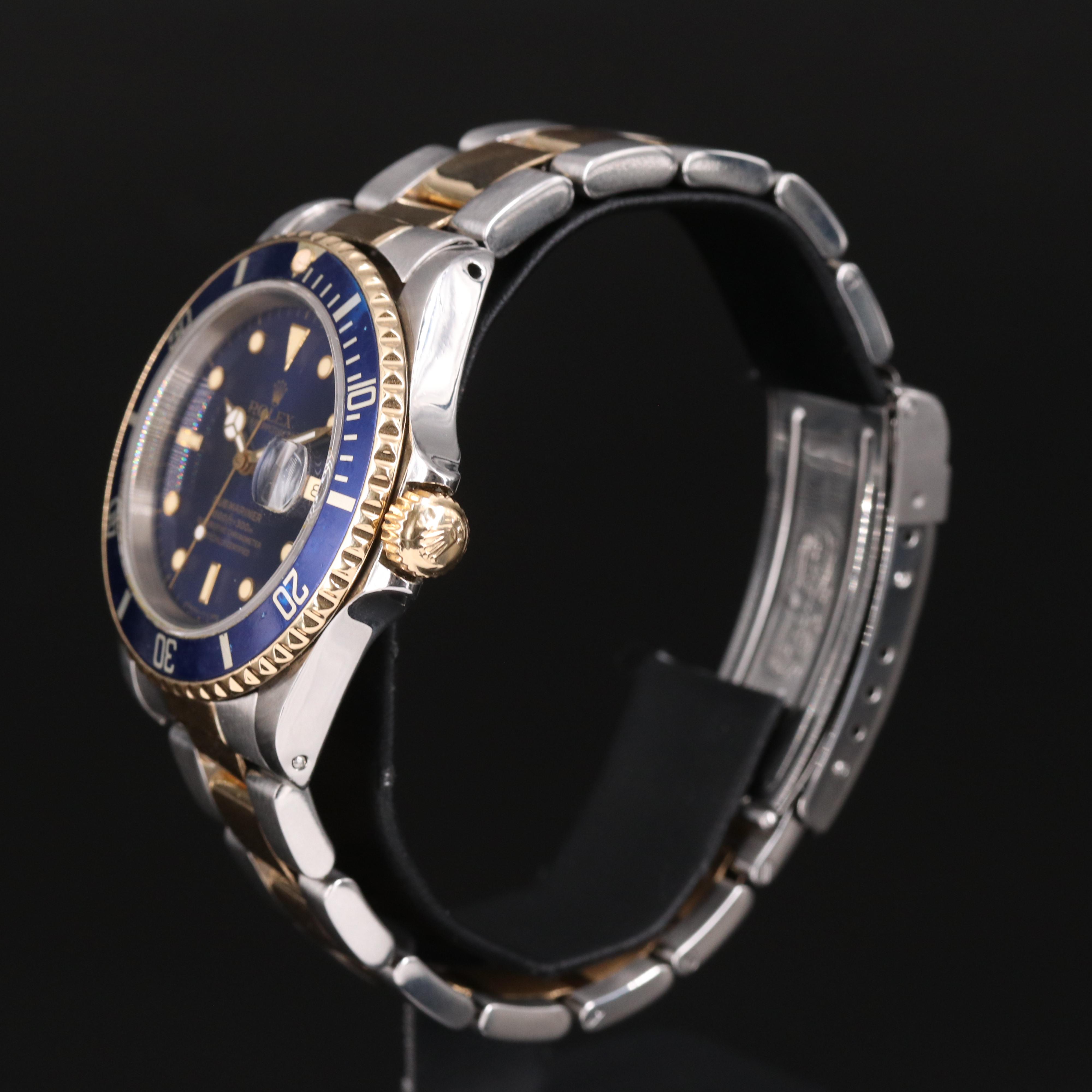 1993 Rolex 18K Oyster Perpetual Submariner Watch