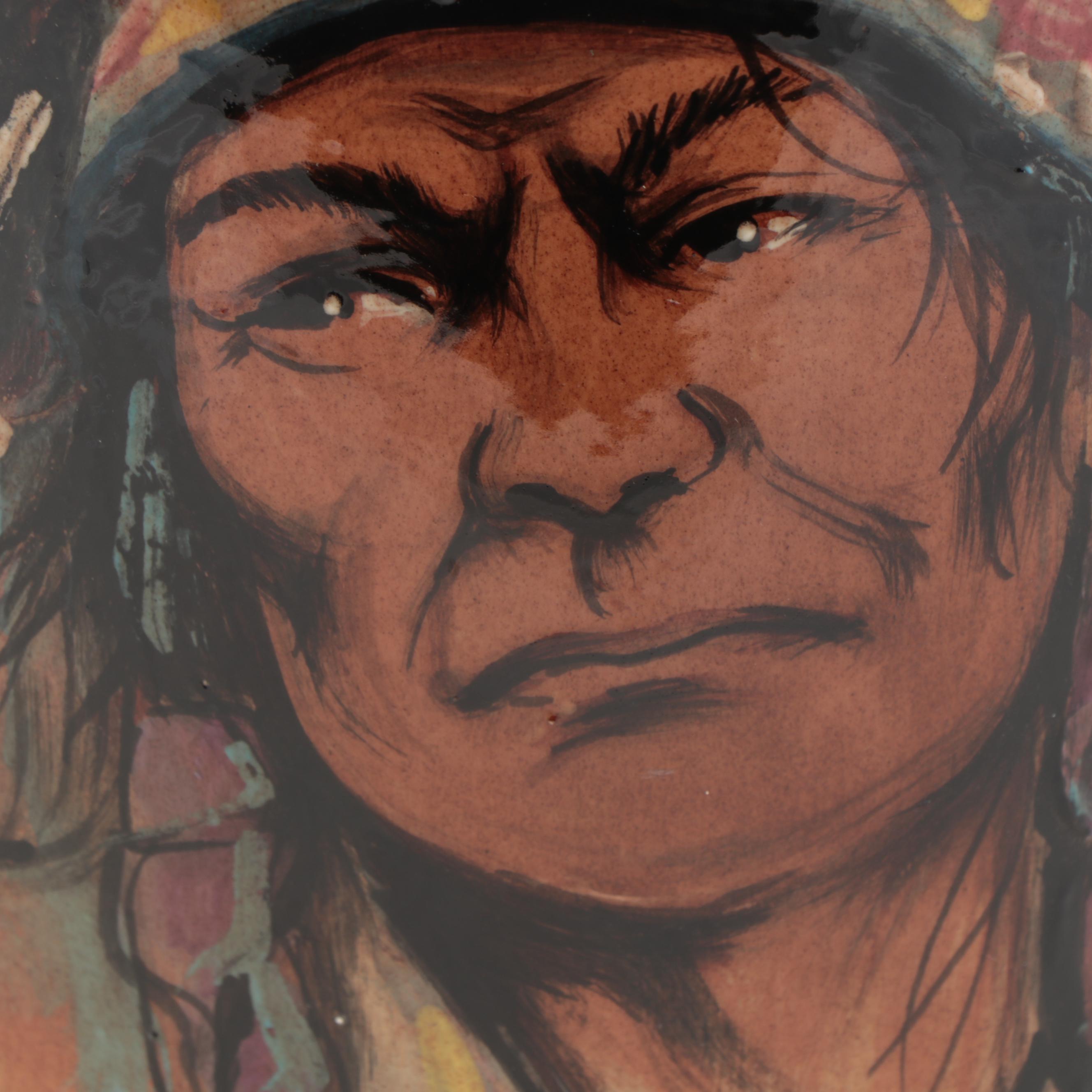 Rick Wisecarver Hand-Painted Wihoa Earthenware Vase, 2001