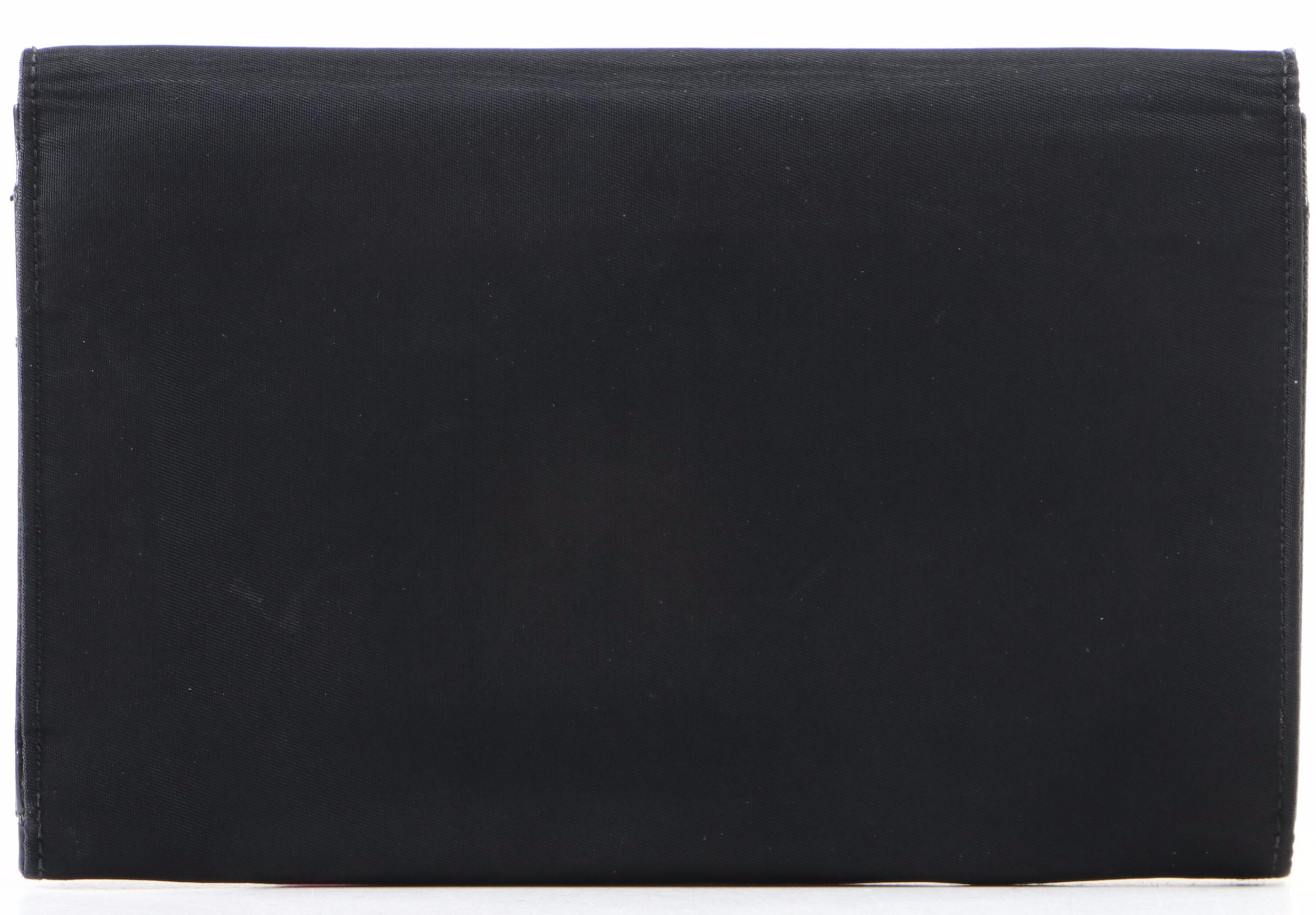 Prada Black Nylon Tessuto Wallet