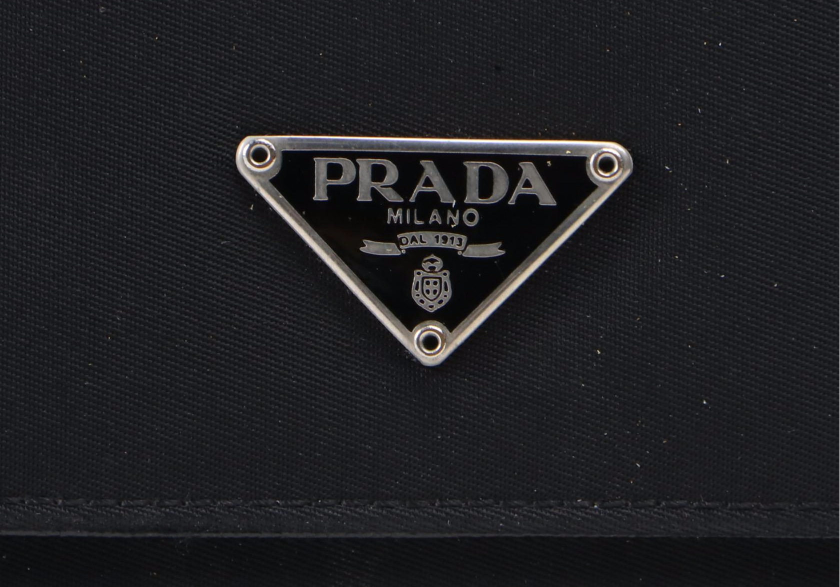 Prada Black Nylon Tessuto Wallet