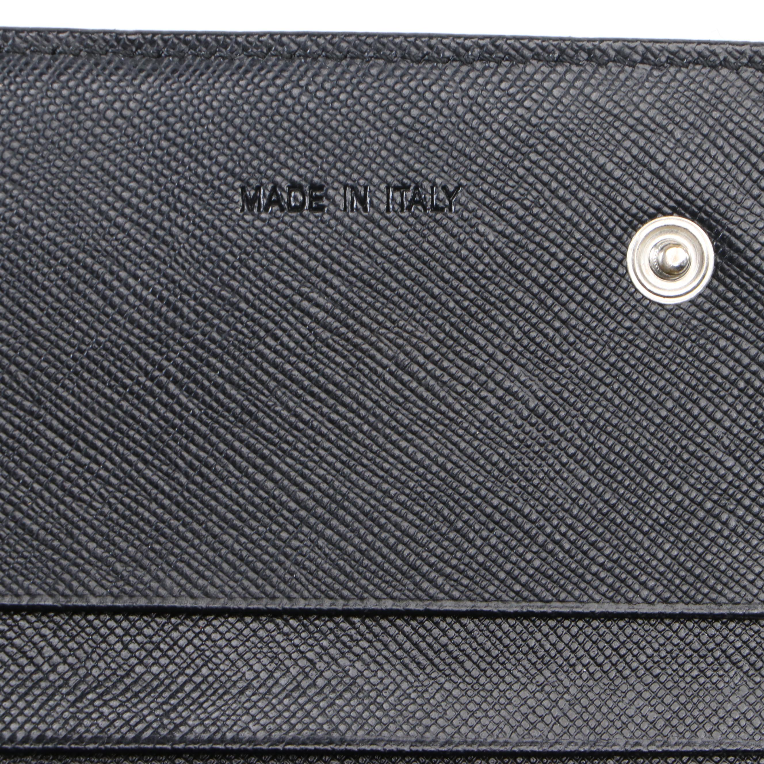 Prada Black Nylon Tessuto Wallet