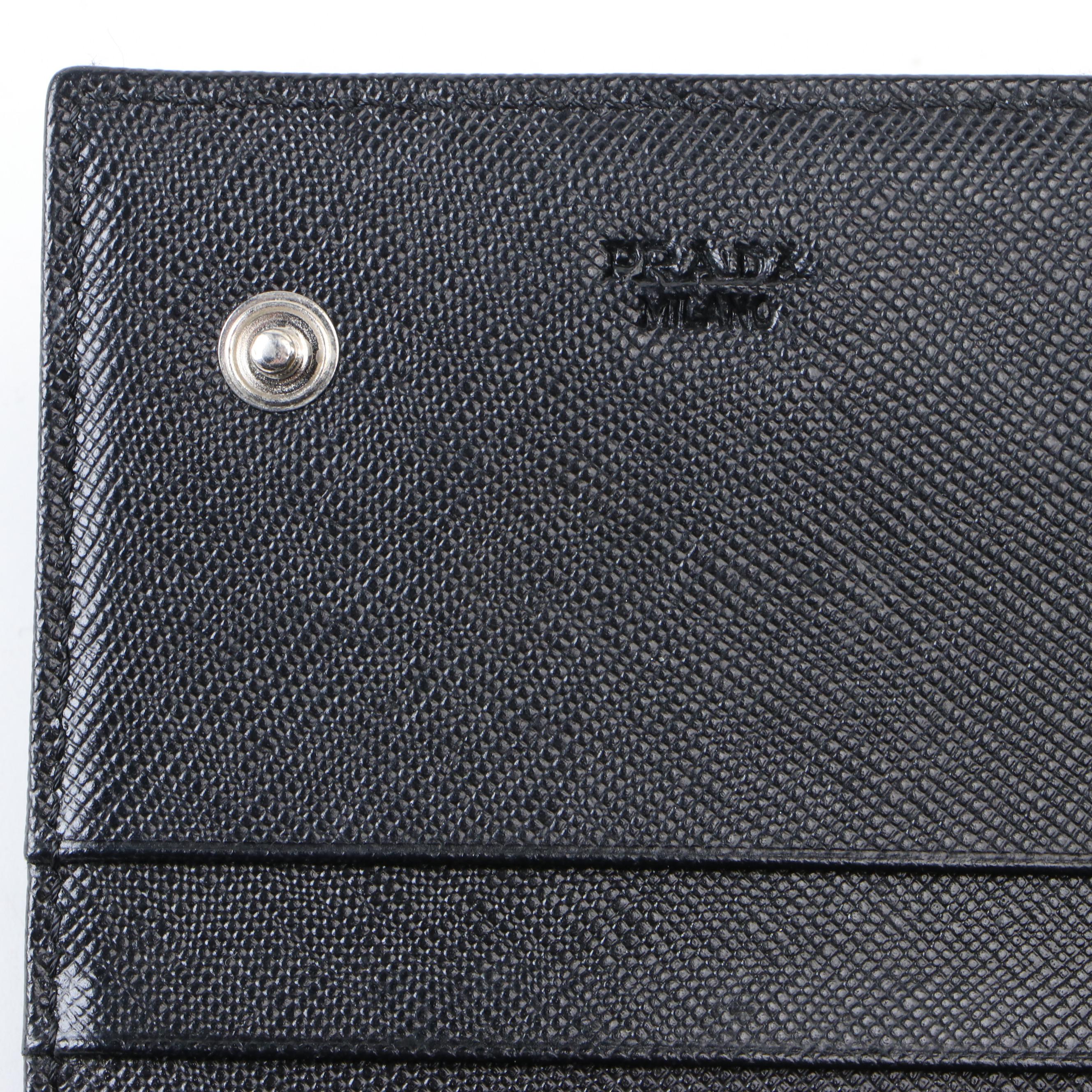 Prada Black Nylon Tessuto Wallet