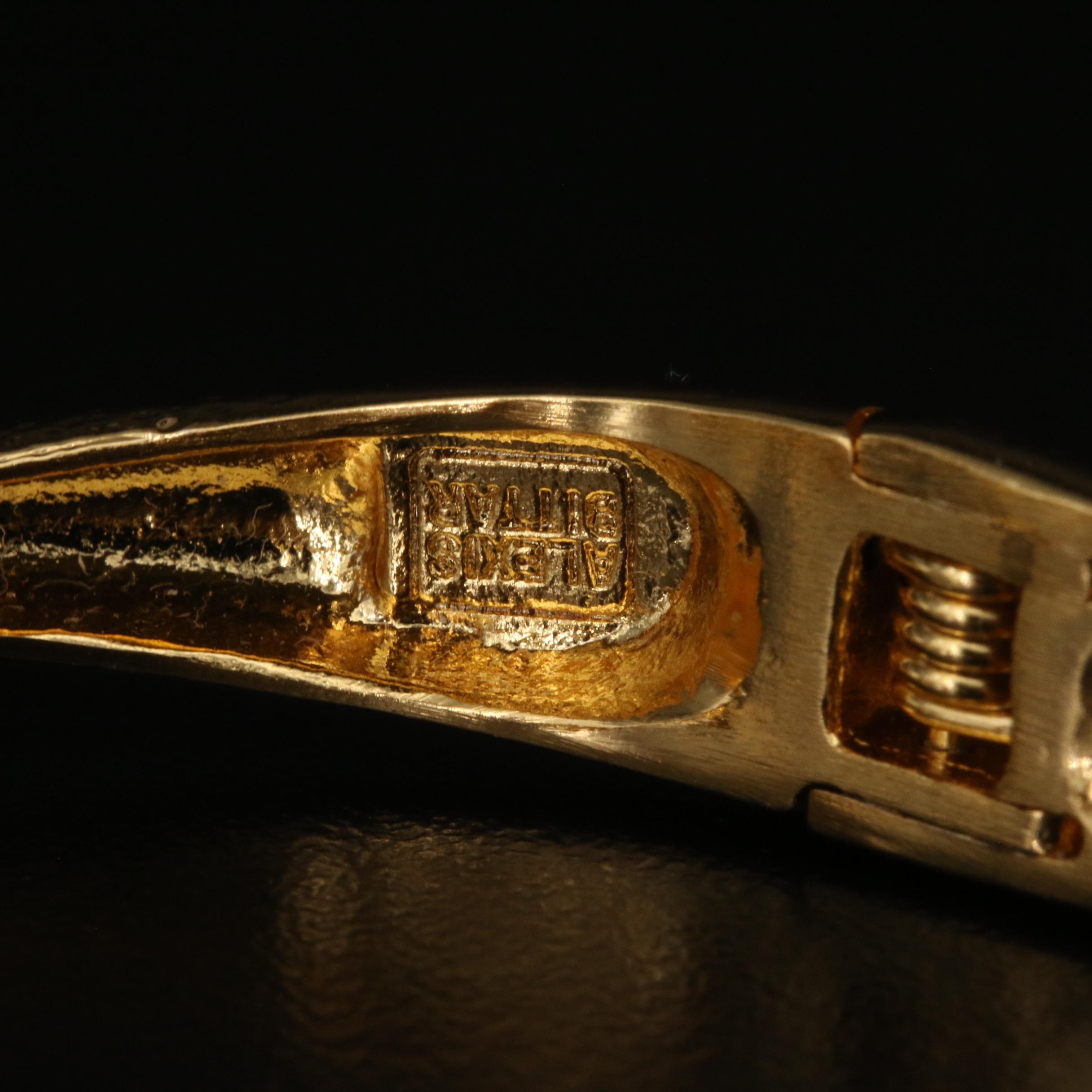 Alexis Bittar and Swarovski Hinged Bangles Including Mother-of-Pearl Doublet