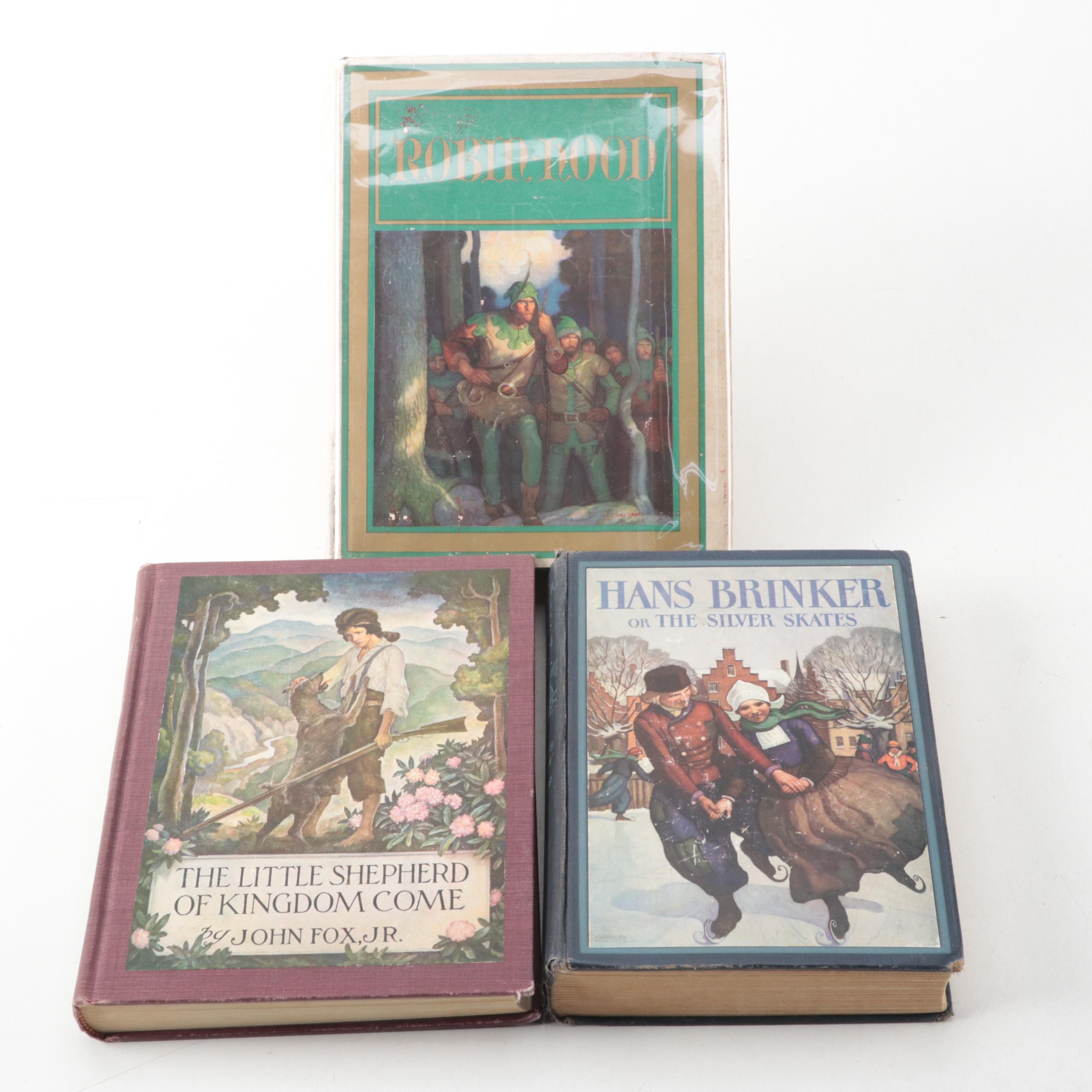 N. C. Wyeth Illustrated "Robin Hood" with Jacket and More Wyeth First Editions