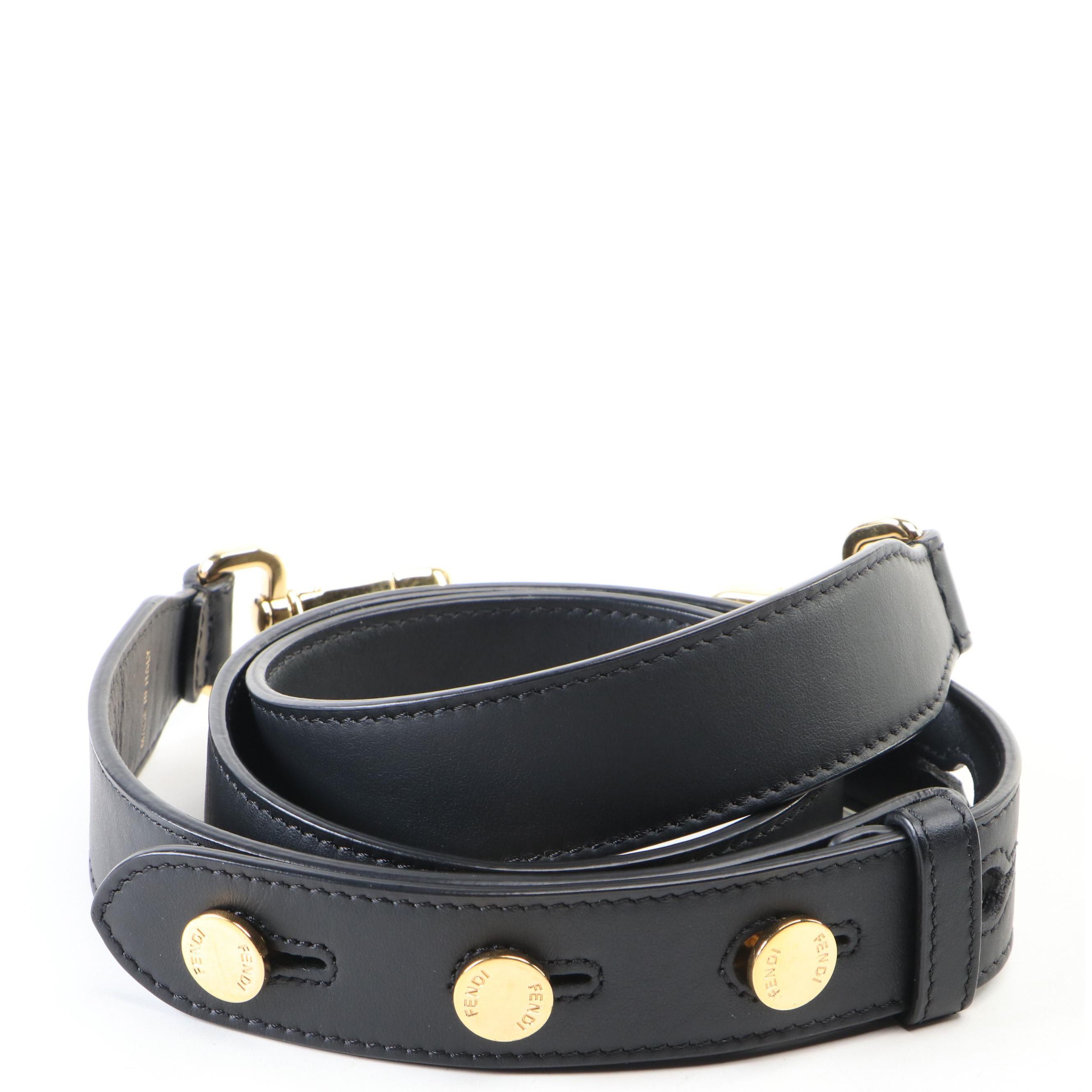 Fendi Replacement Strap in Black Leather