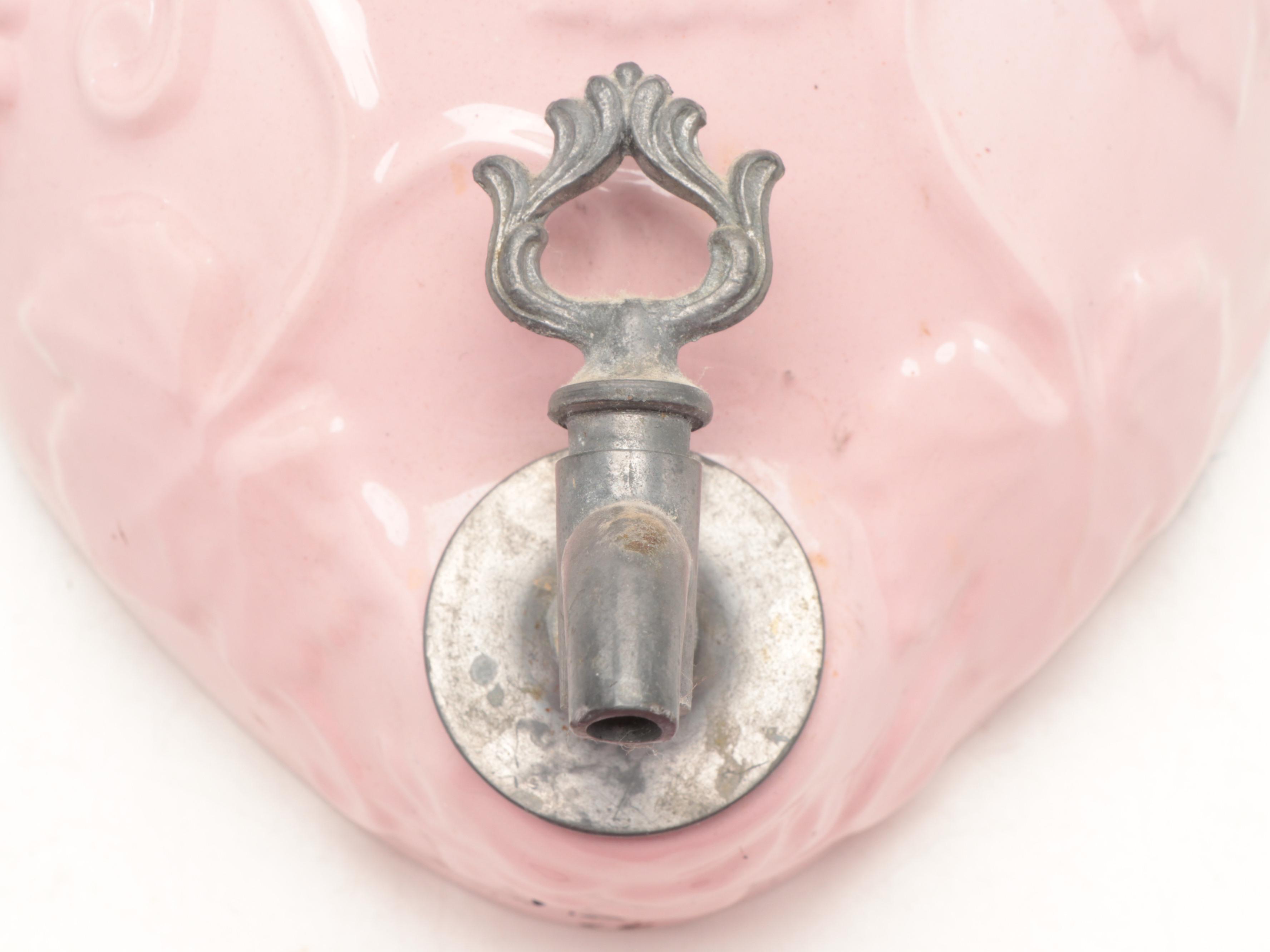 Italian Ceramic Lavabo Wall Fountain and Basin