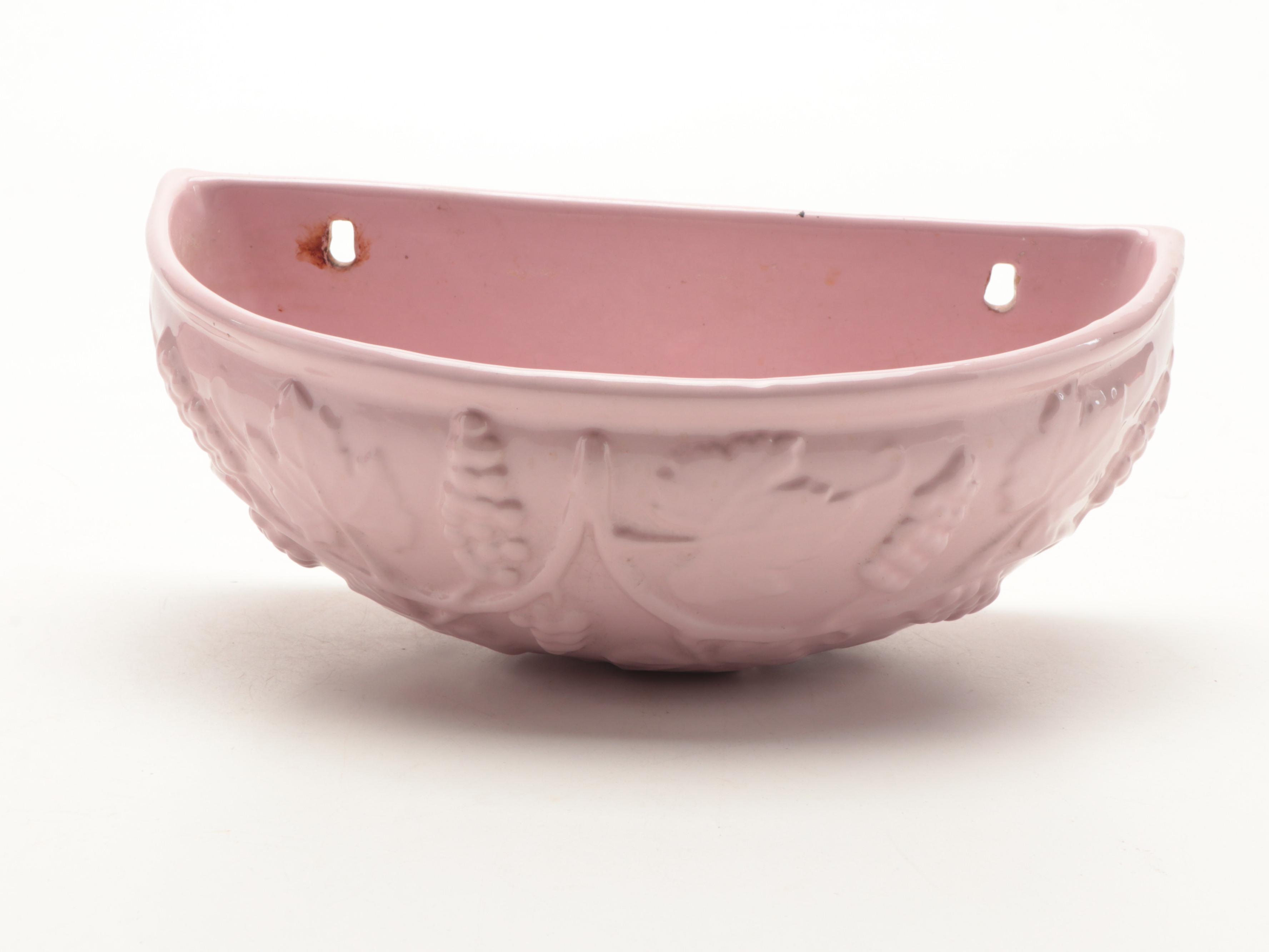 Italian Ceramic Lavabo Wall Fountain and Basin