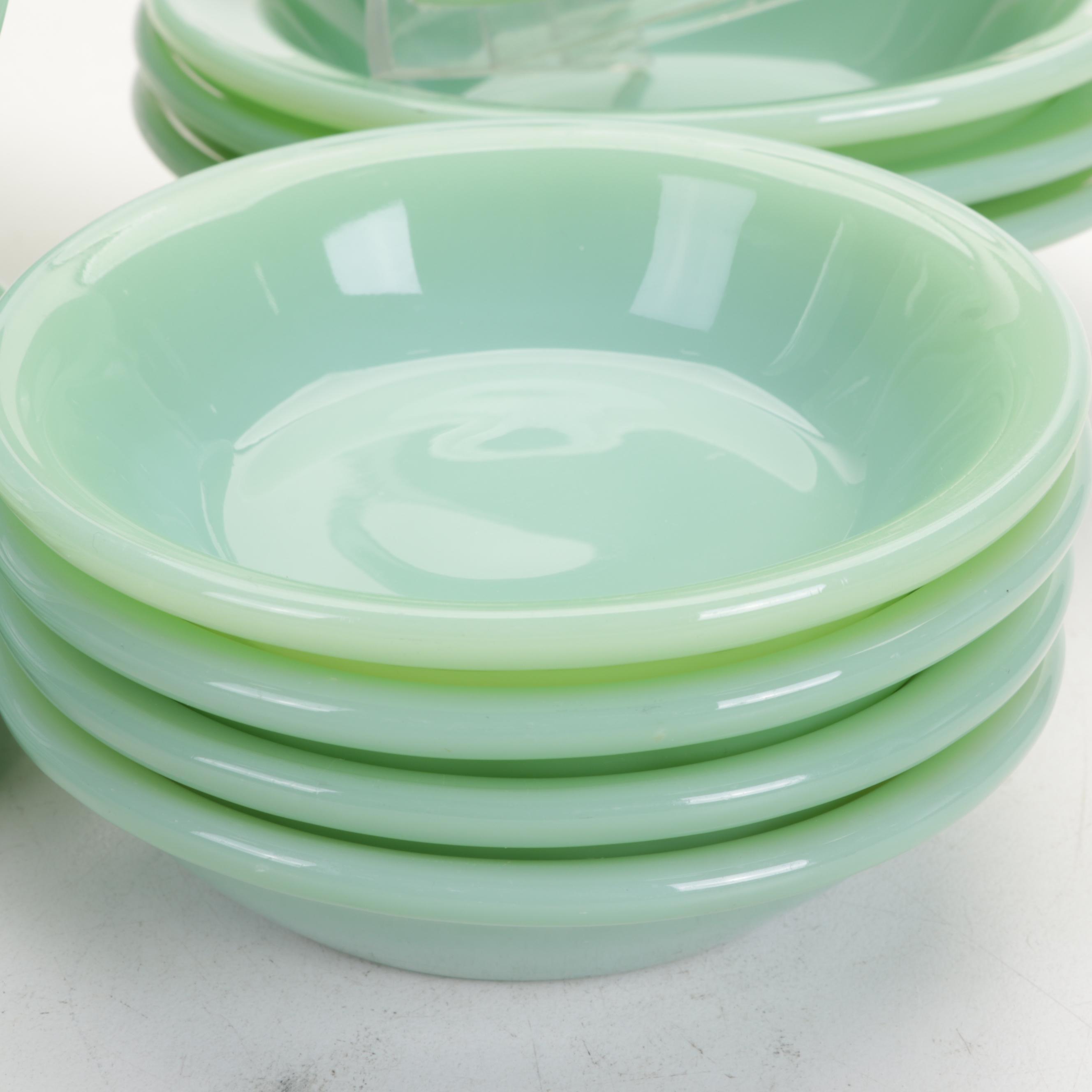 Anchor Hocking Fire King Jadeite Dinnerware Ovenware, Early to Mid 20th Century