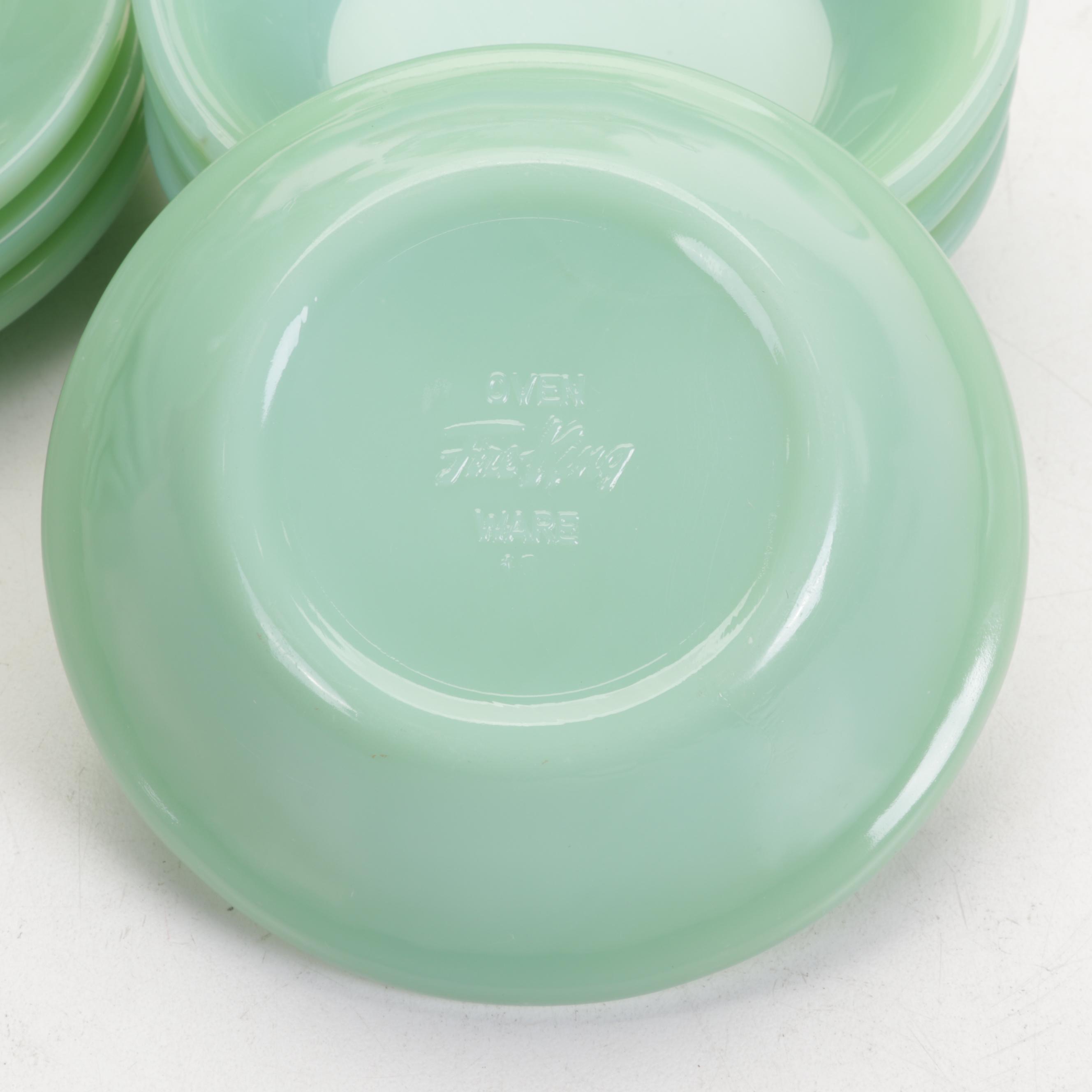 Anchor Hocking Fire King Jadeite Dinnerware Ovenware, Early to Mid 20th Century