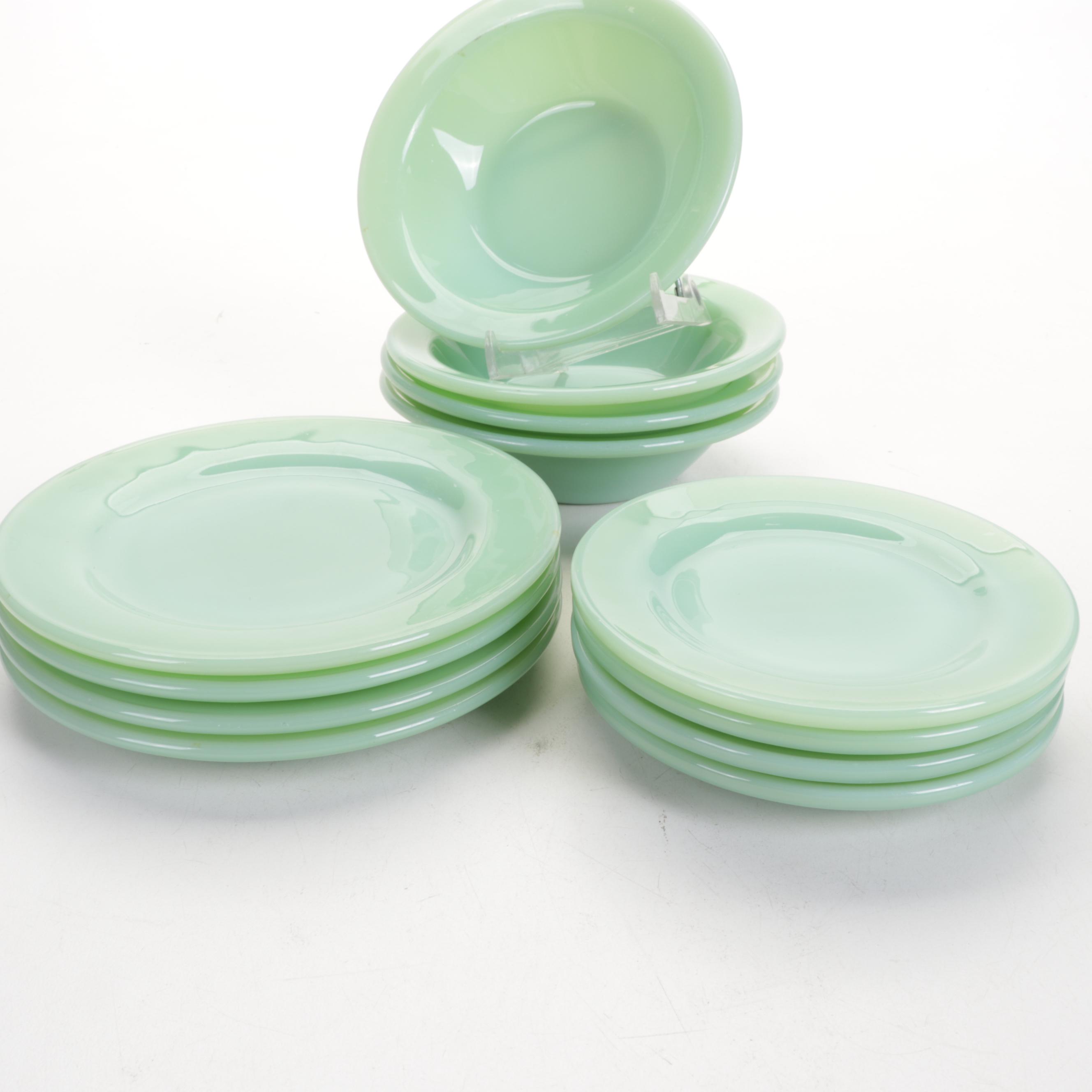 Anchor Hocking Fire King Jadeite Dinnerware Ovenware, Early to Mid 20th Century