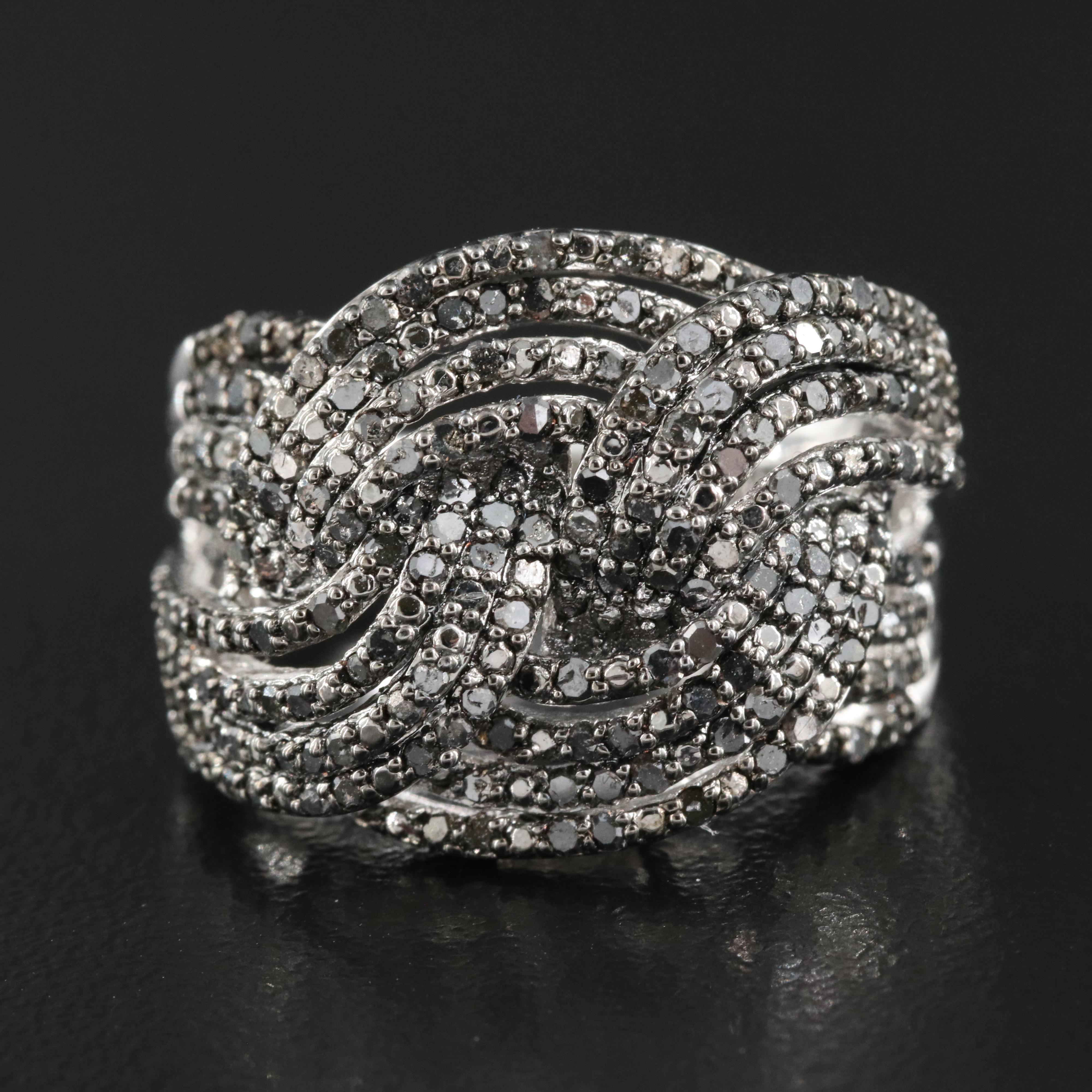 Braided Diamond Ring