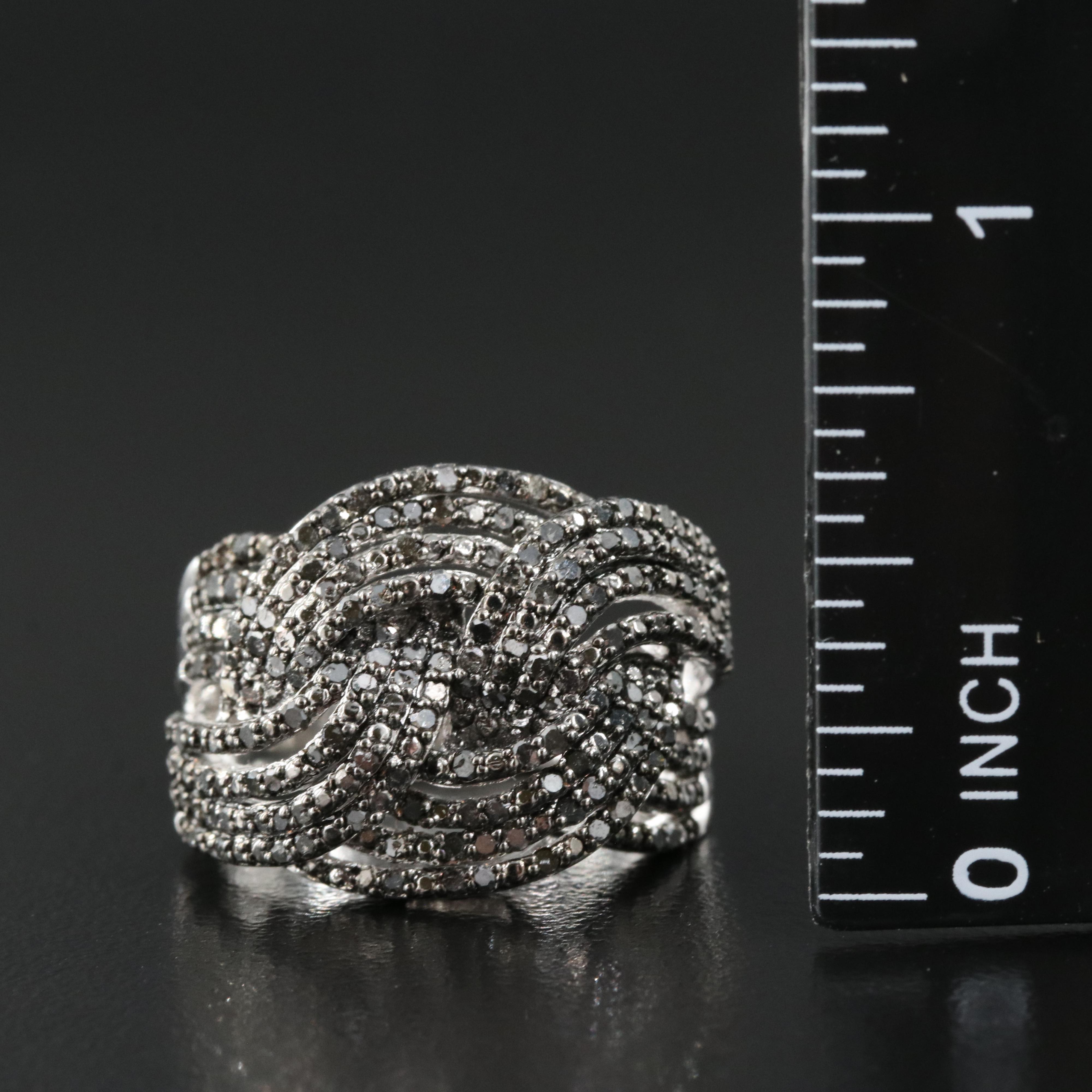 Braided Diamond Ring