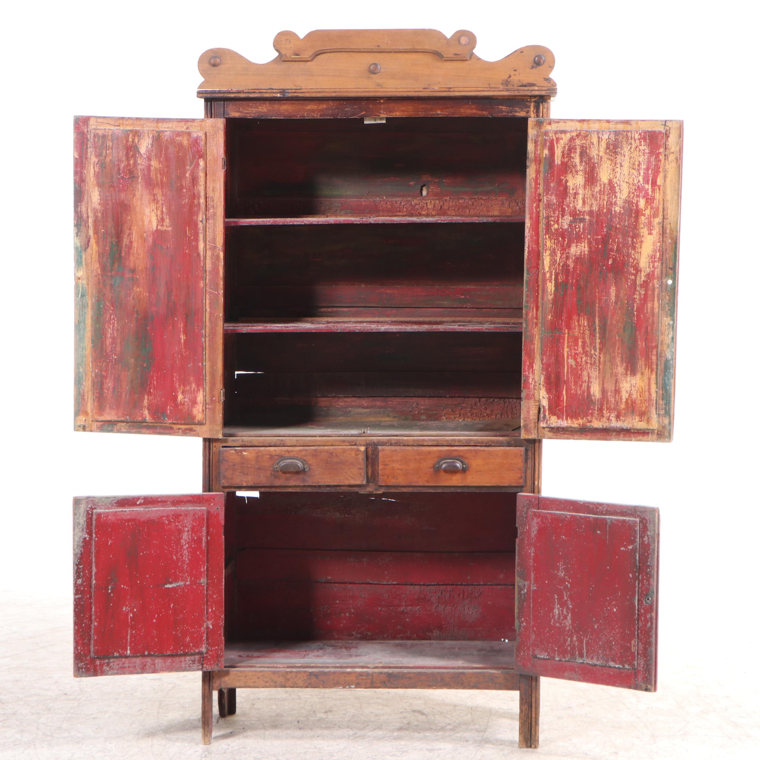 Victorian Cupboard with Vented Side Panels
