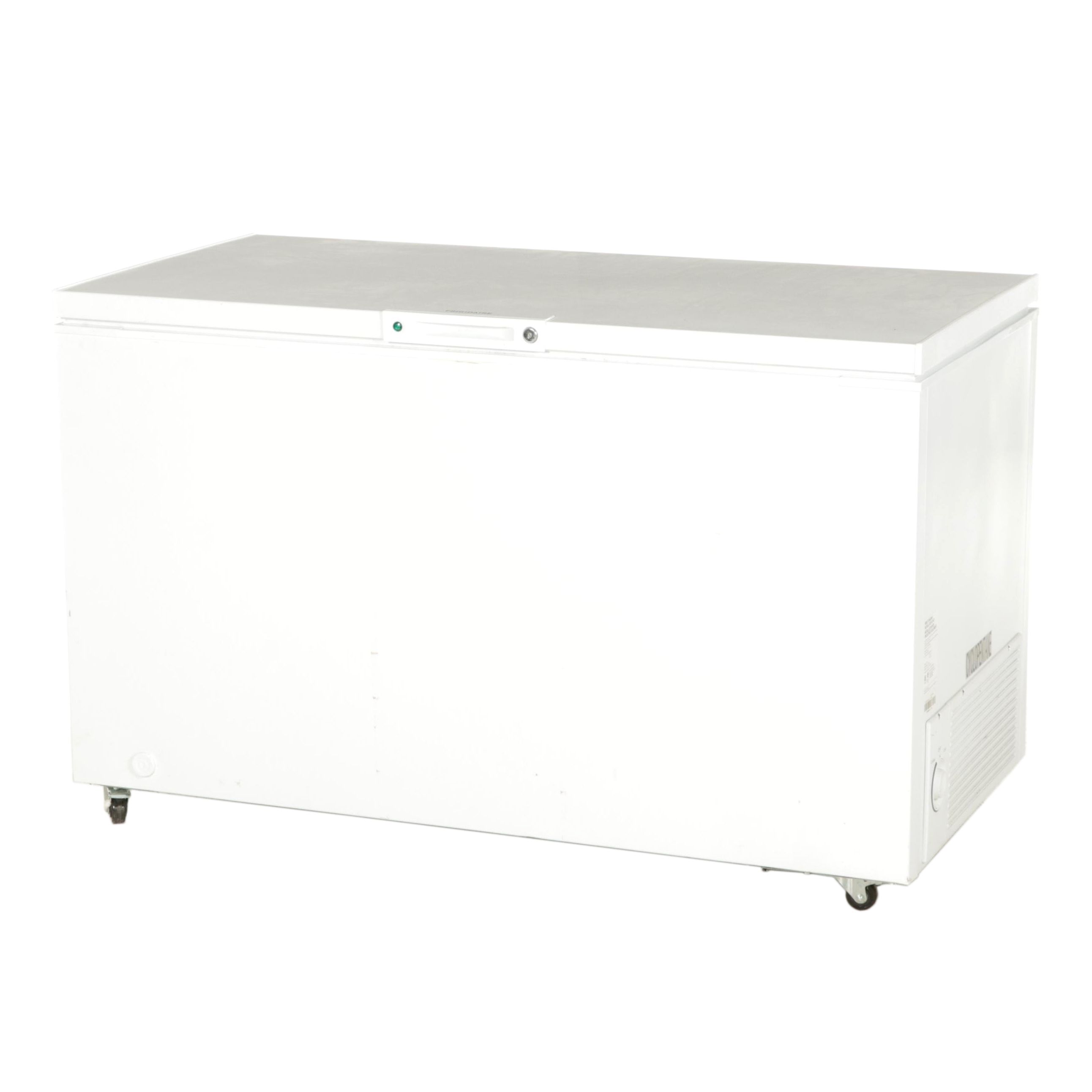 Frigidaire 14.8 Cu. Ft. White Chest Freezer on Casters
