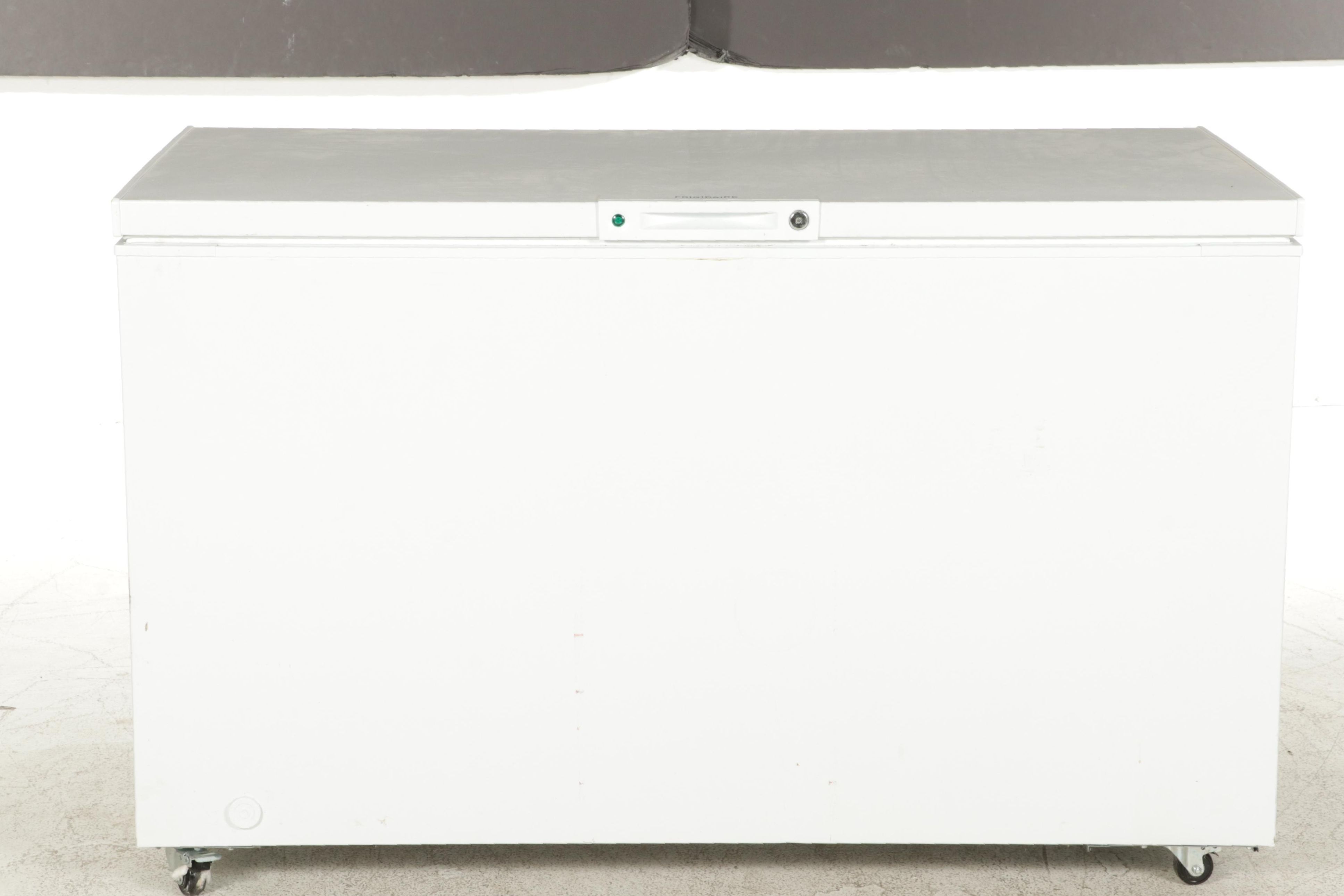 Frigidaire 14.8 Cu. Ft. White Chest Freezer on Casters