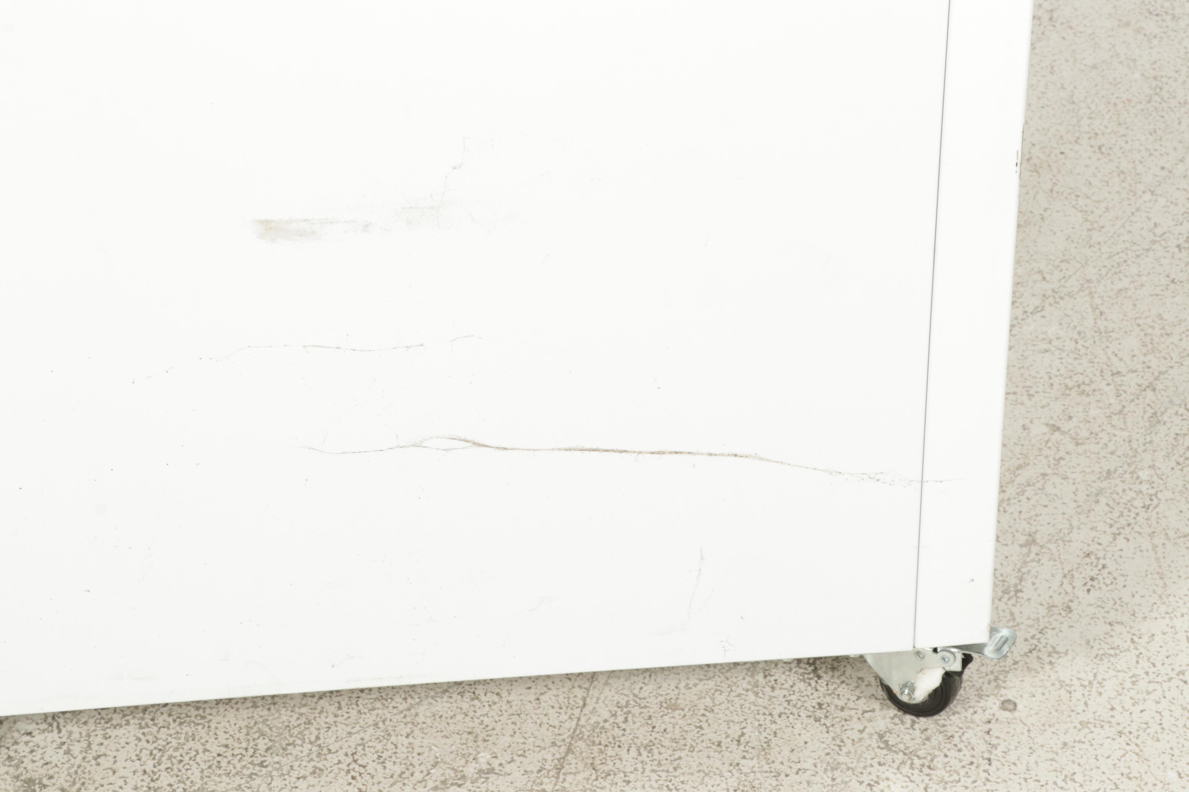 Frigidaire 14.8 Cu. Ft. White Chest Freezer on Casters