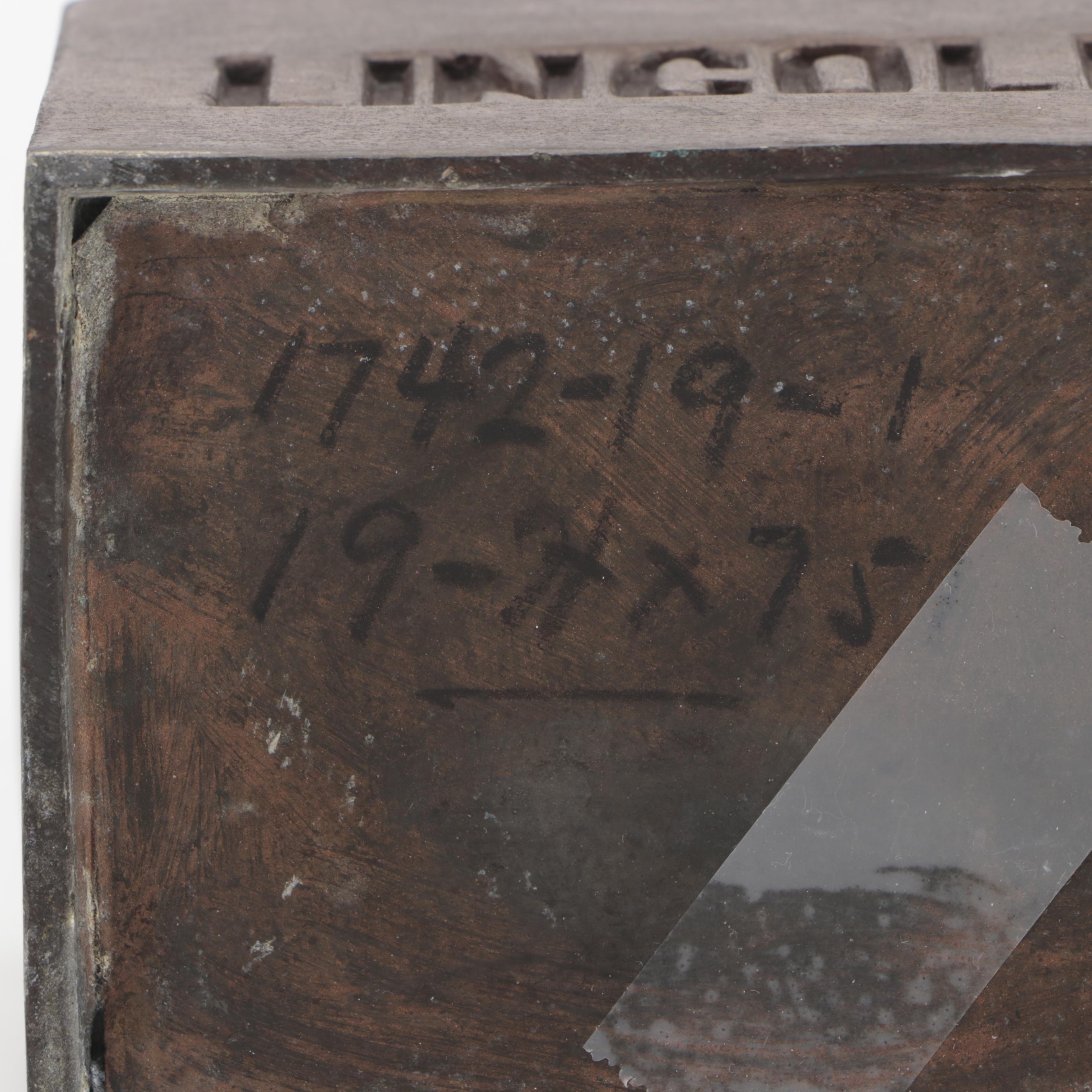 Bronze Finished Metal Abraham Lincoln Bust Figurine