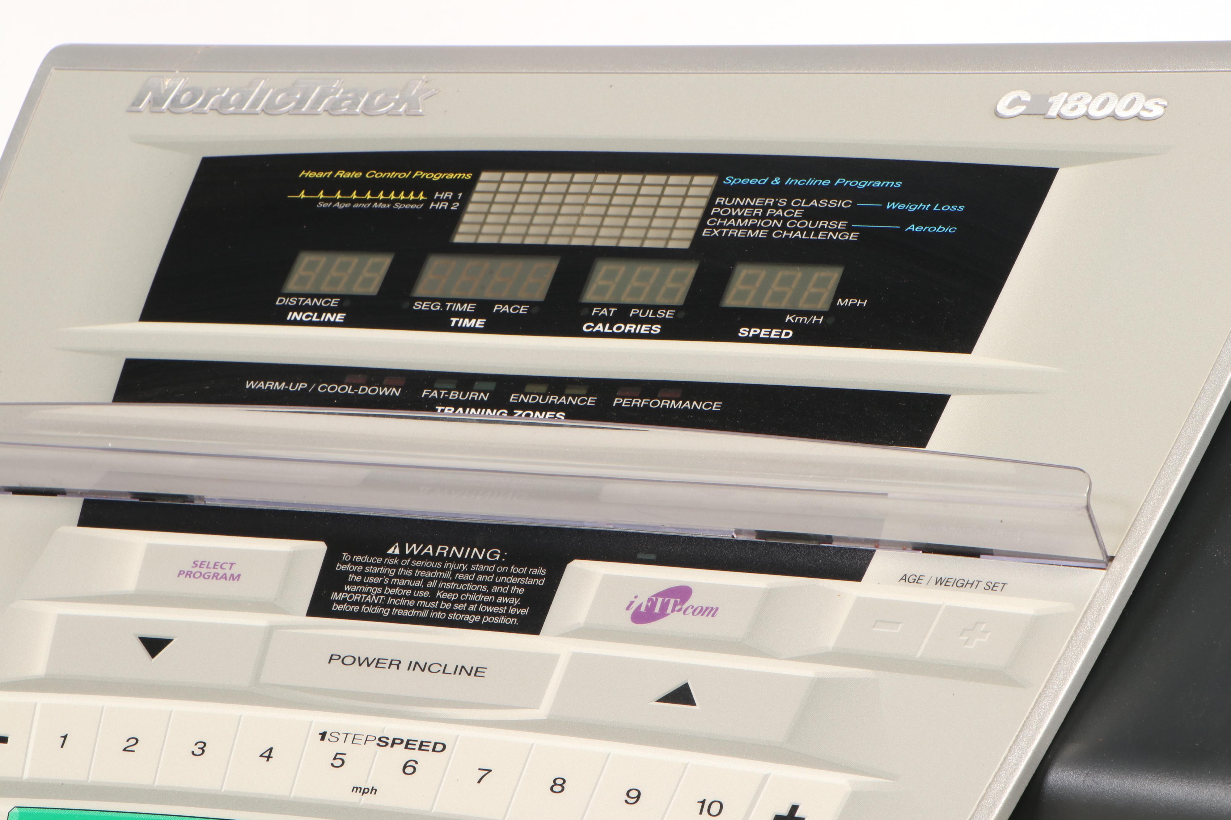 NordicTrack C 1800s Treadmill with "Quiet Drive"