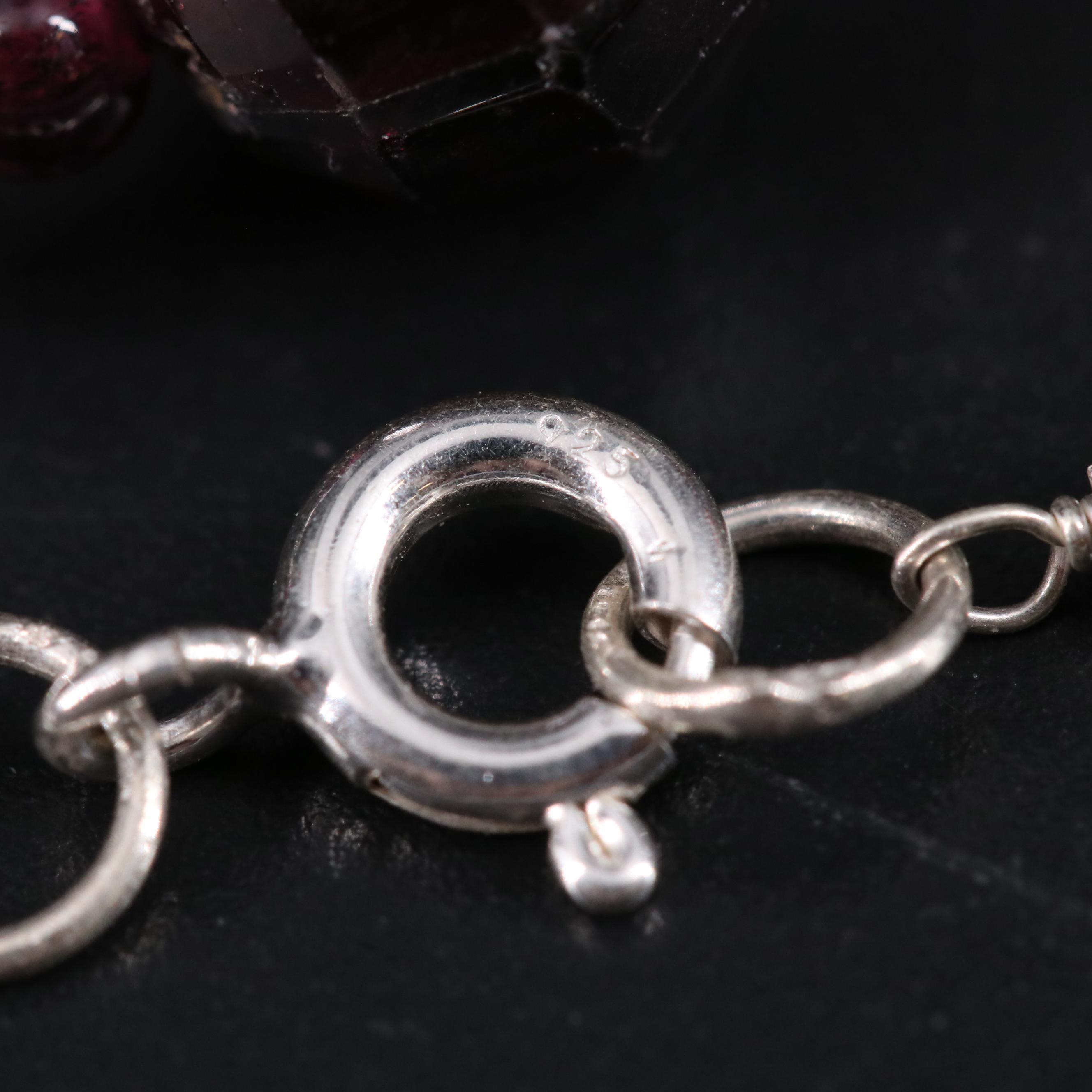 Sterling Silver Gemstone Necklace