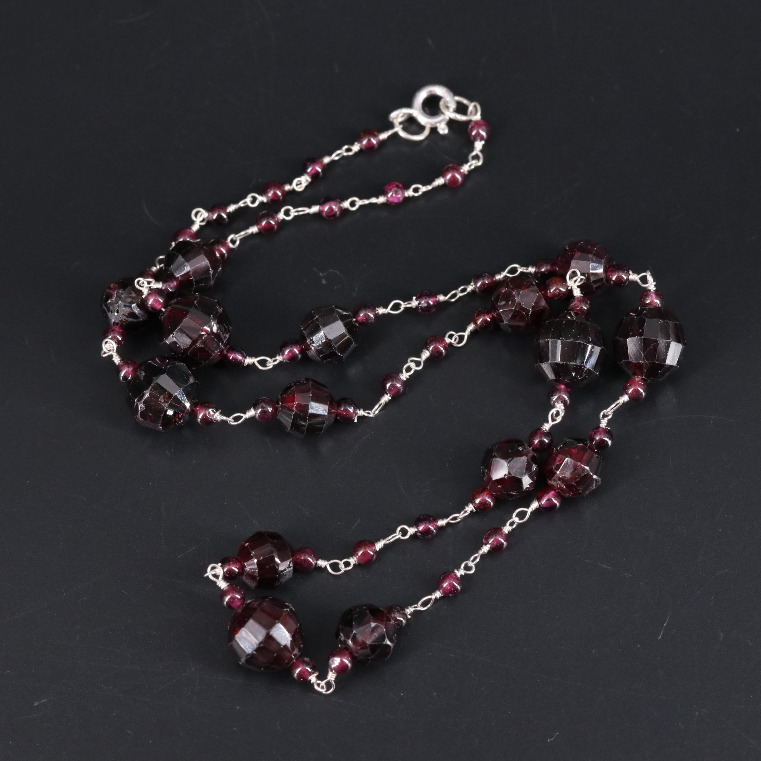 Sterling Silver Gemstone Necklace