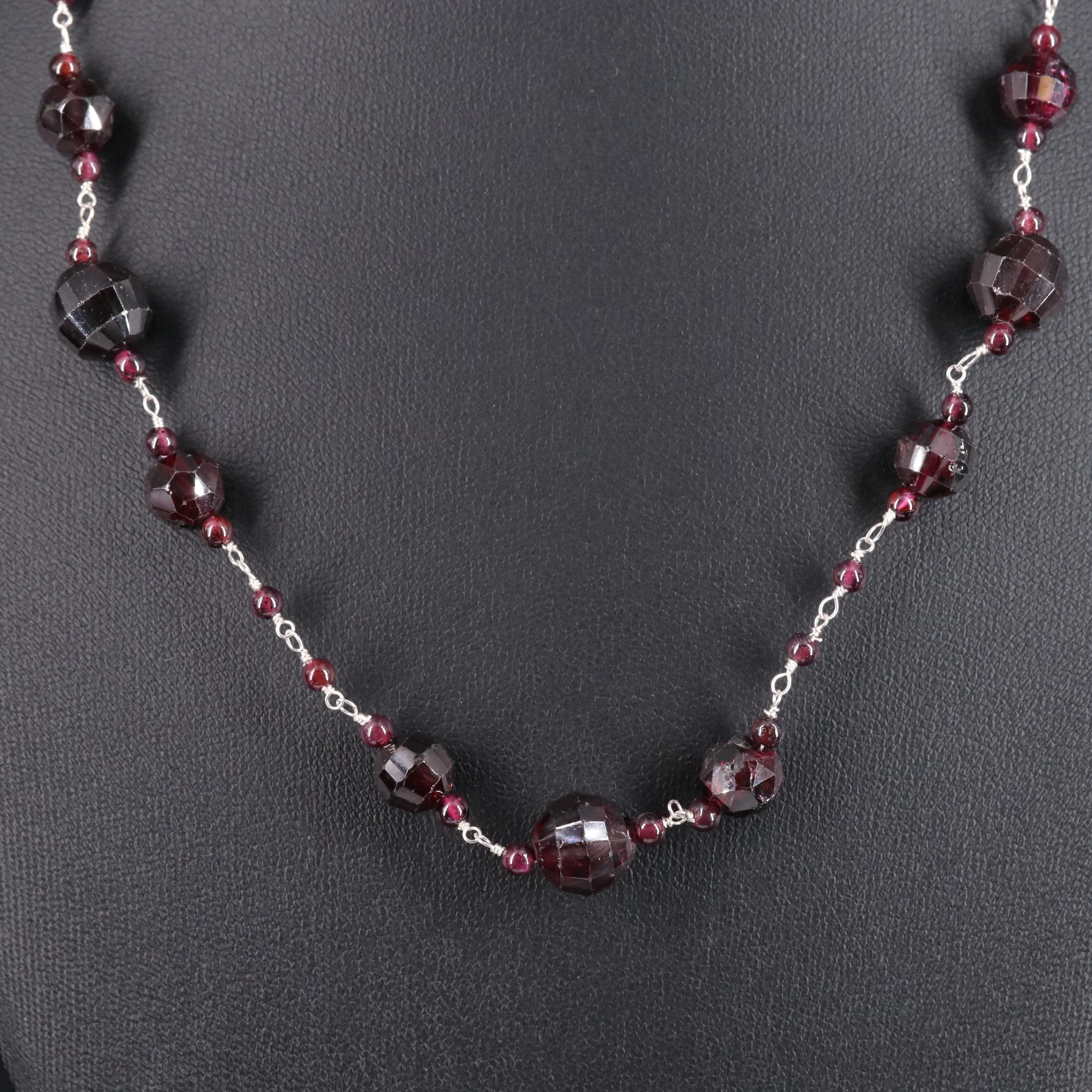 Sterling Silver Gemstone Necklace