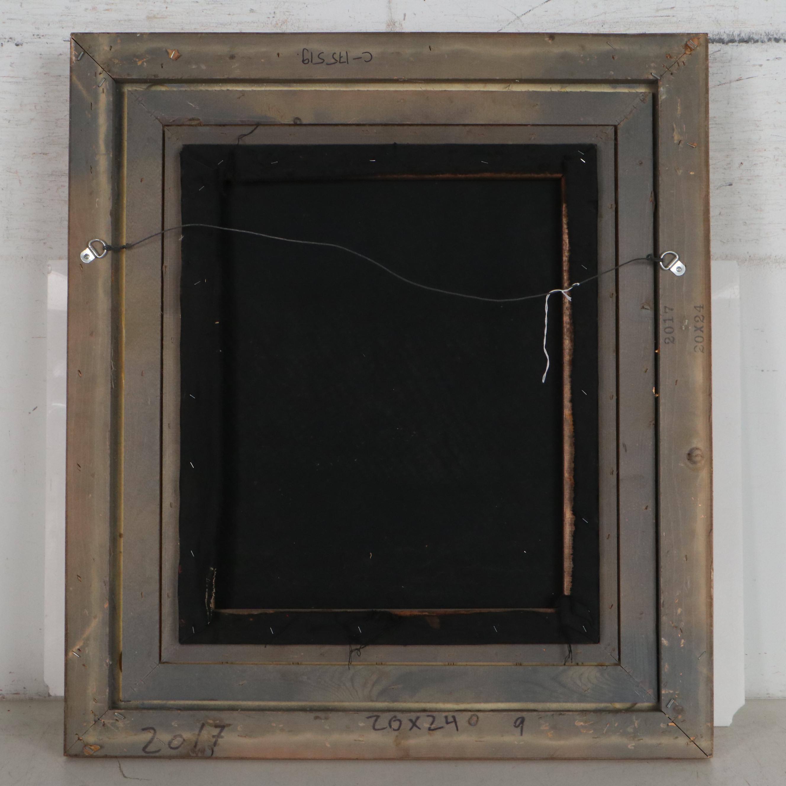 Romantic Landscape Oil Painting of Waterfall