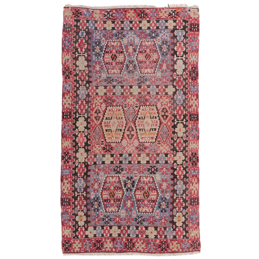 5'11 x 10'11 Handwoven Pakistani Kilim Rug