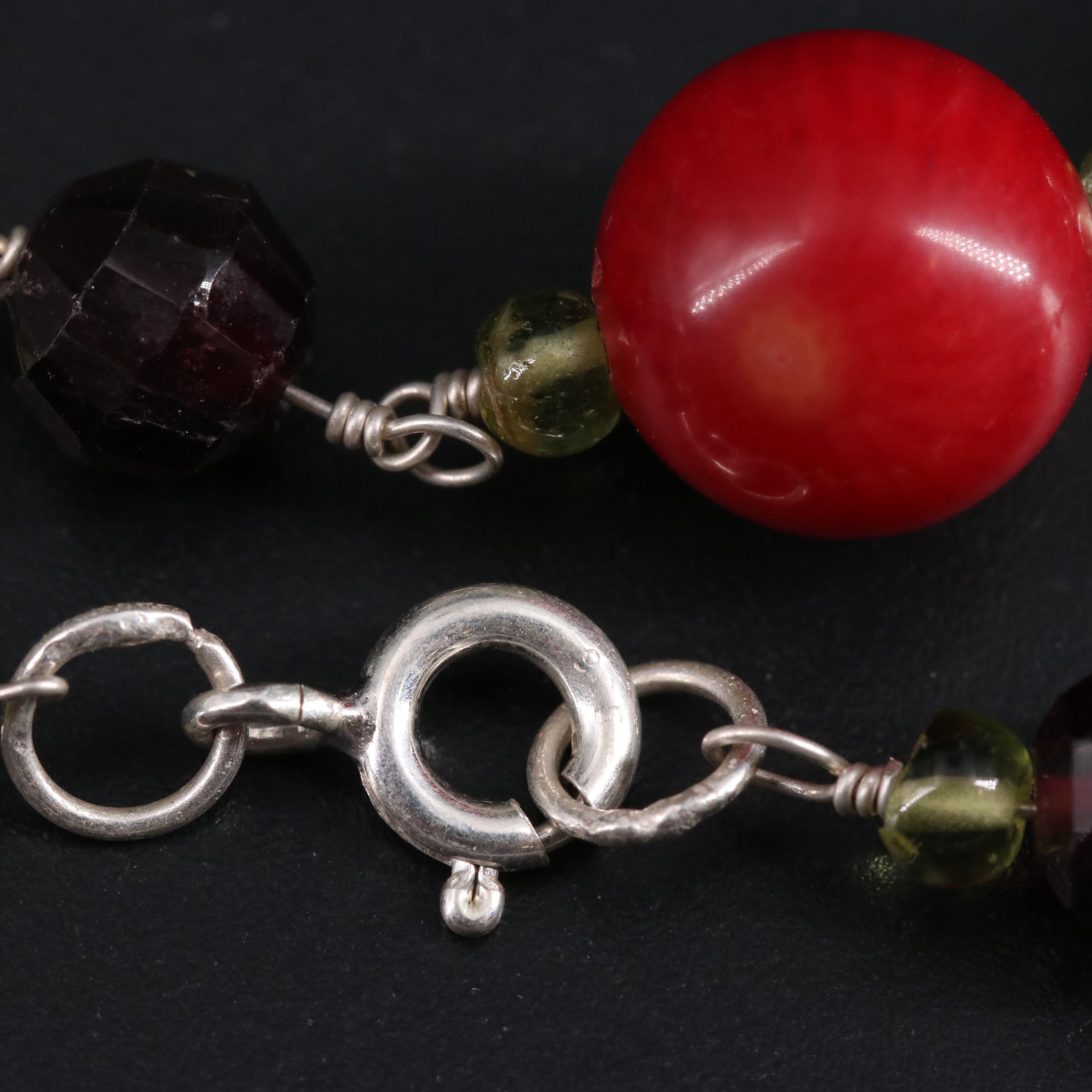 Sterling Silver Gemstone Bracelet