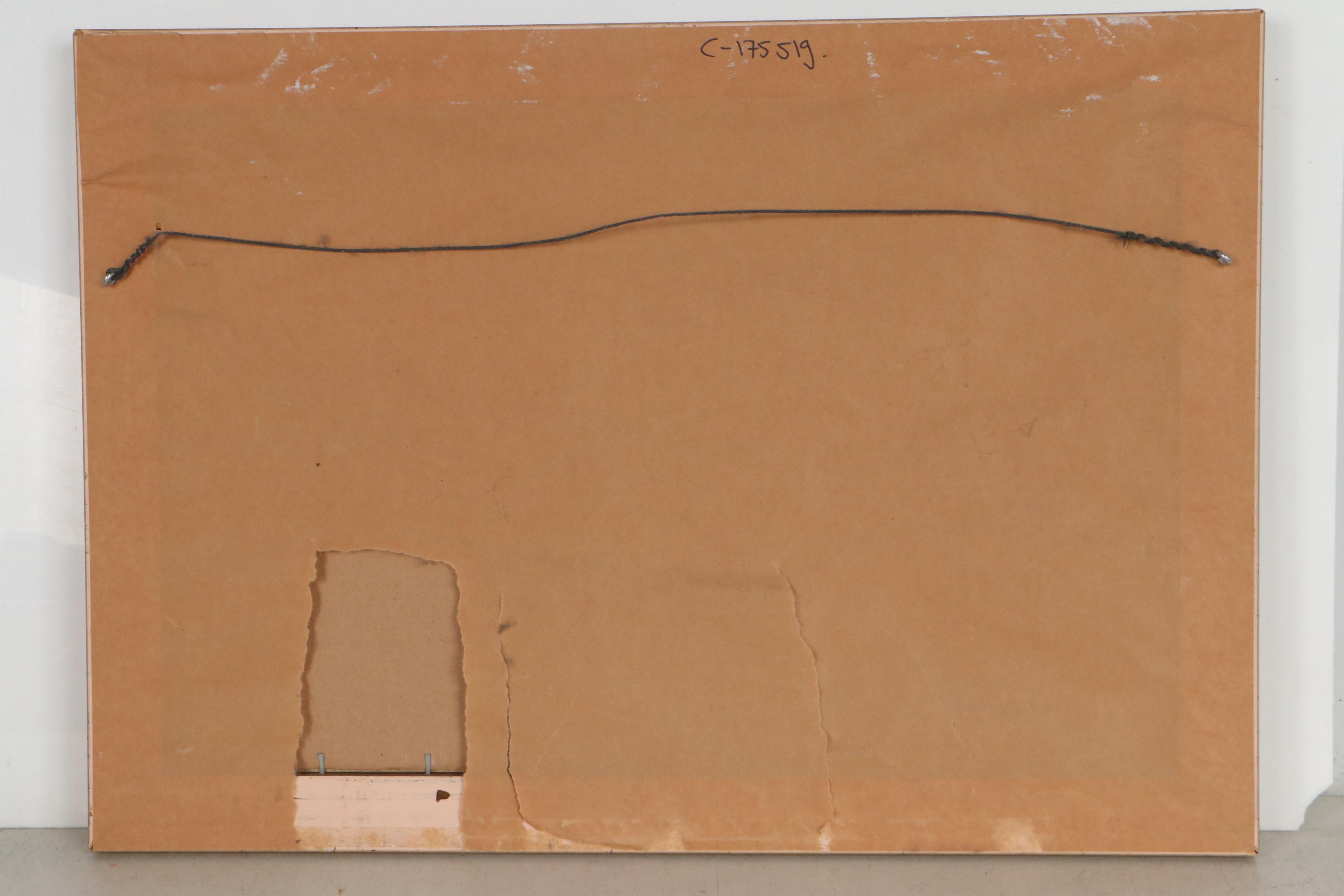 G. Martelli Oil Painting of Couple in Rowboat, 1933