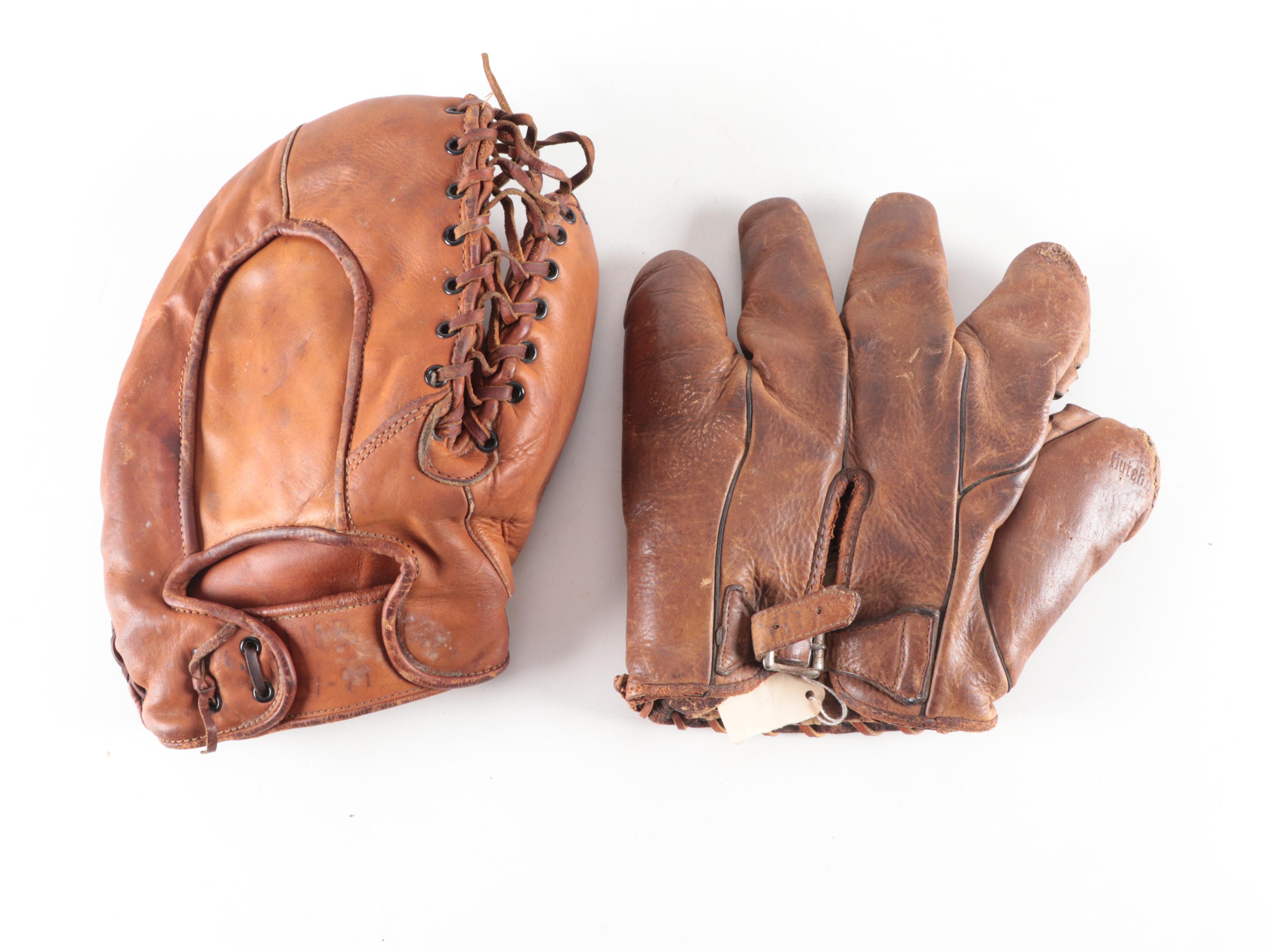 Hutch Double Play Baseball Glove, Frank McCormick Goldsmith First Base Glove