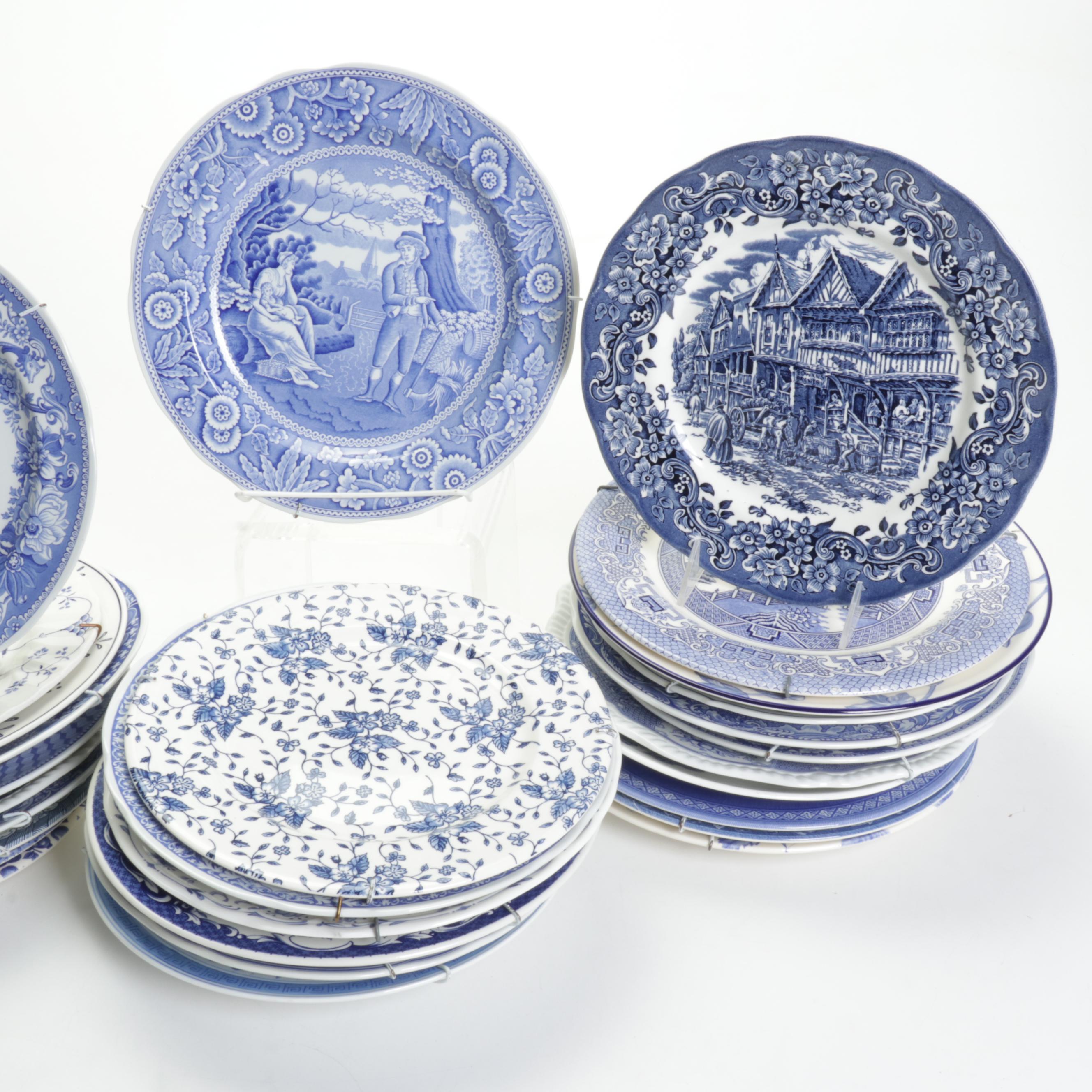 Spode Blue Room Collection Regency Series, Wedgwood Collector Plates, and More
