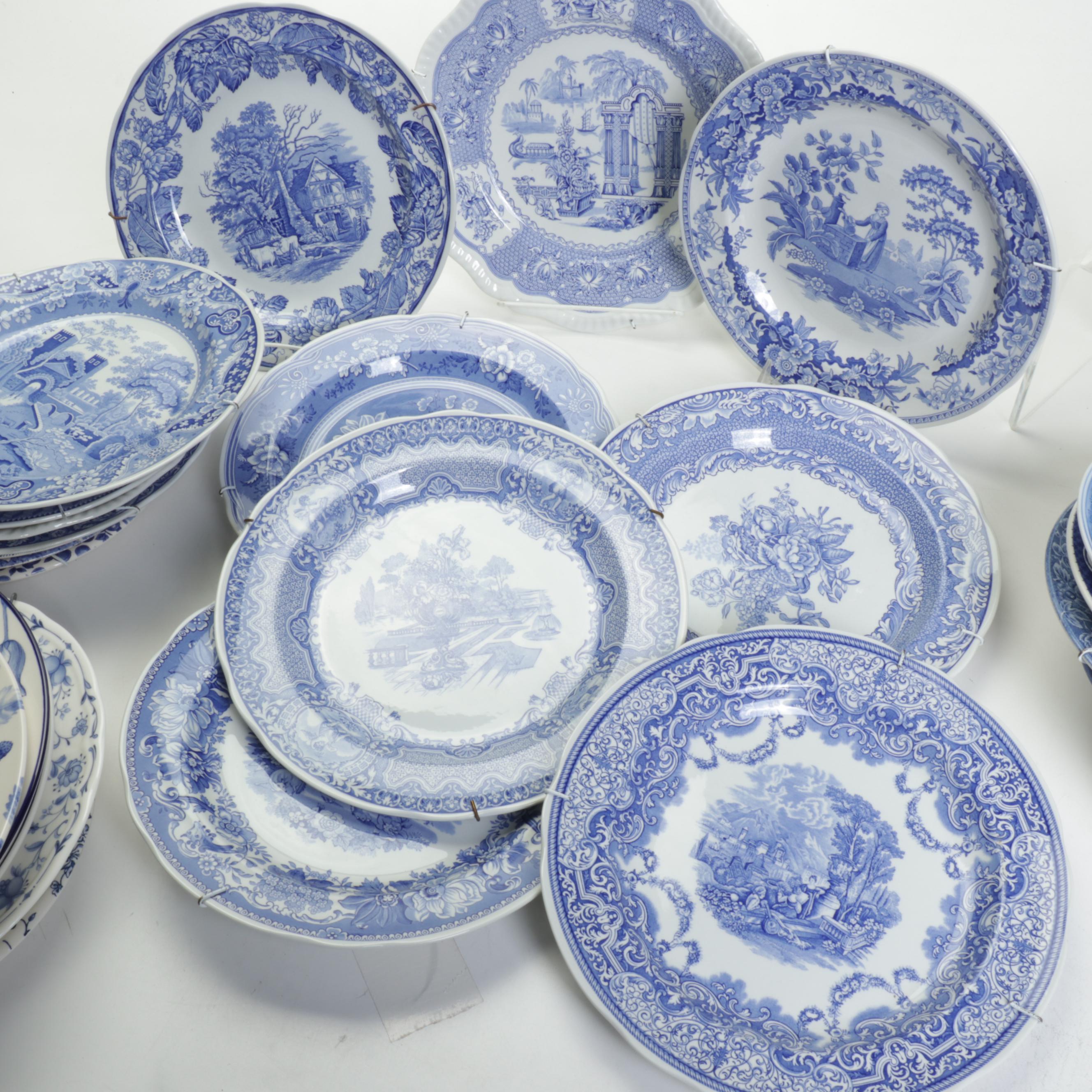 Spode Blue Room Collection Regency Series, Wedgwood Collector Plates, and More