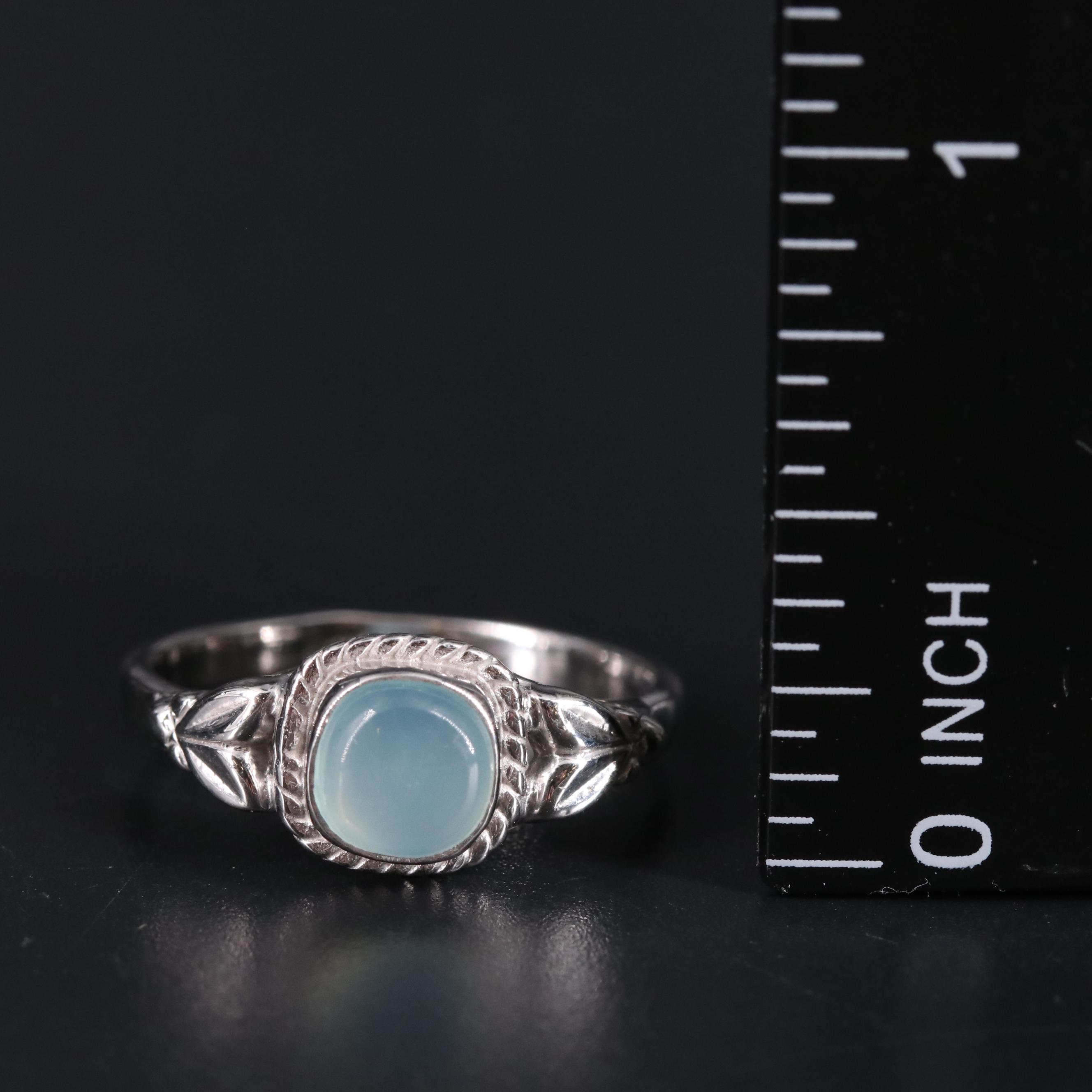 Sterling Silver Aquamarine Ring