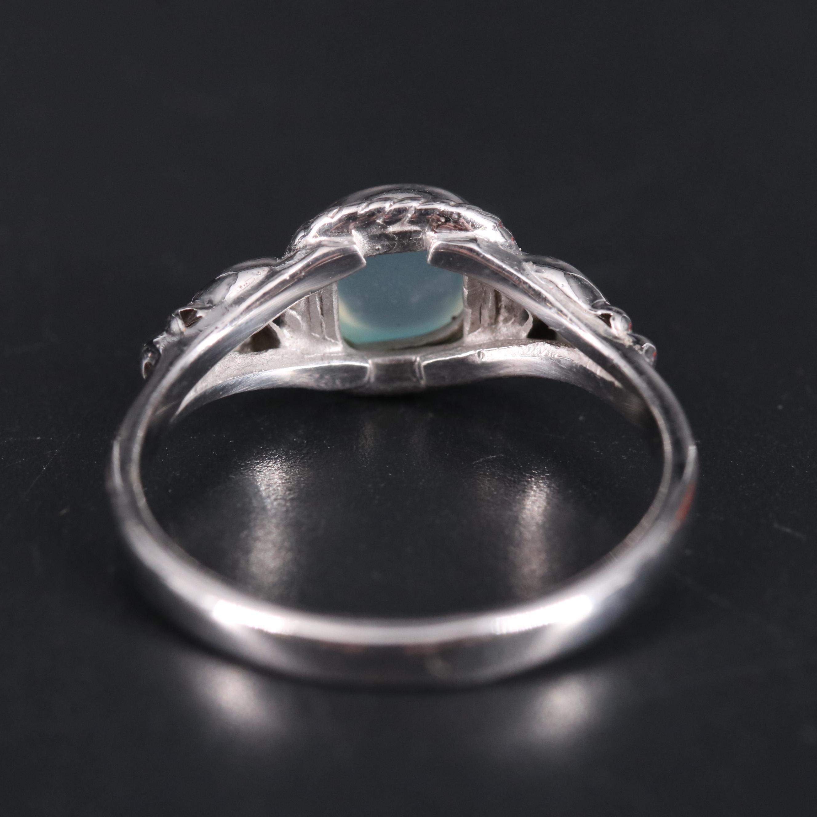 Sterling Silver Aquamarine Ring