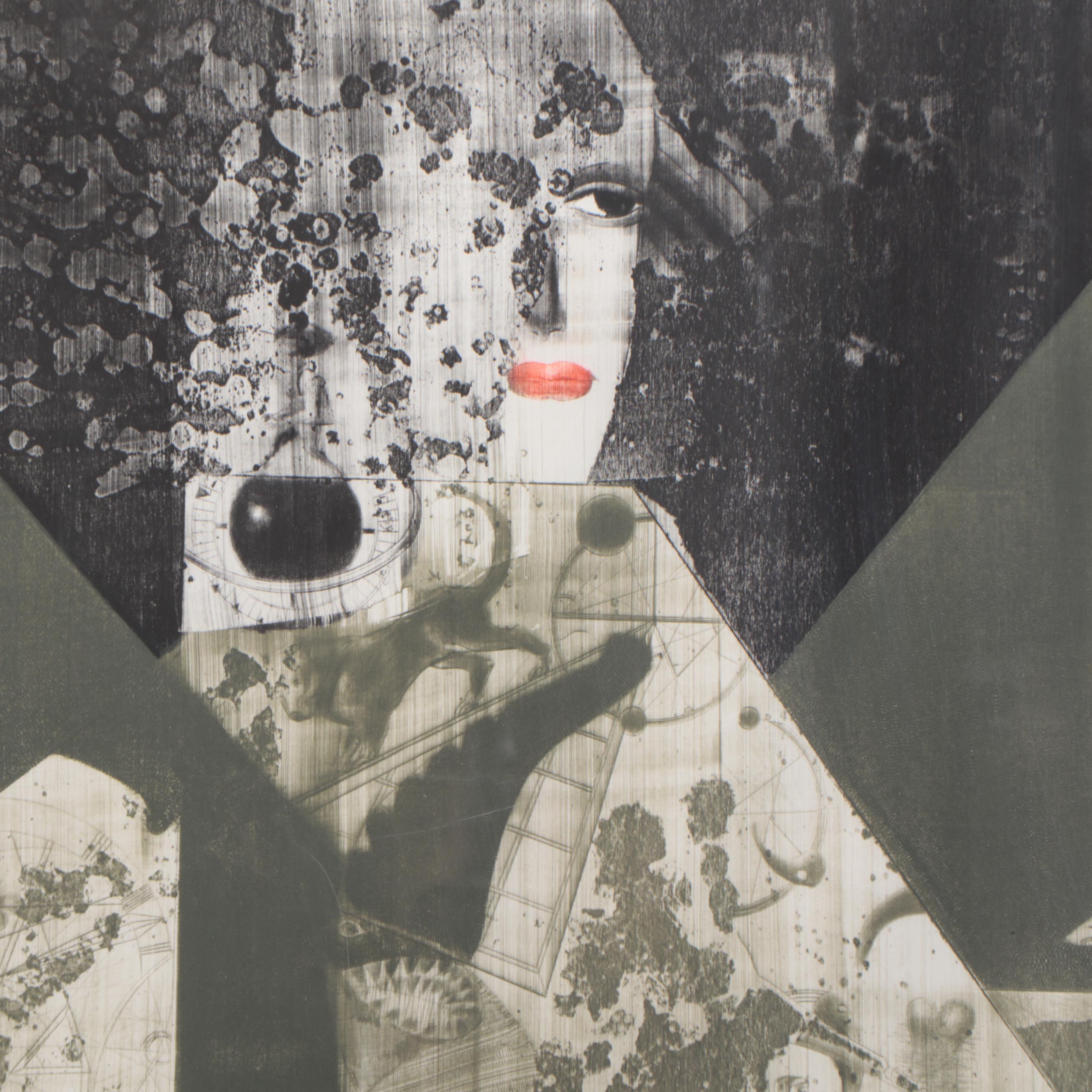 Vladimir Chukich Intaglio "The Dream of the Pyramides I"