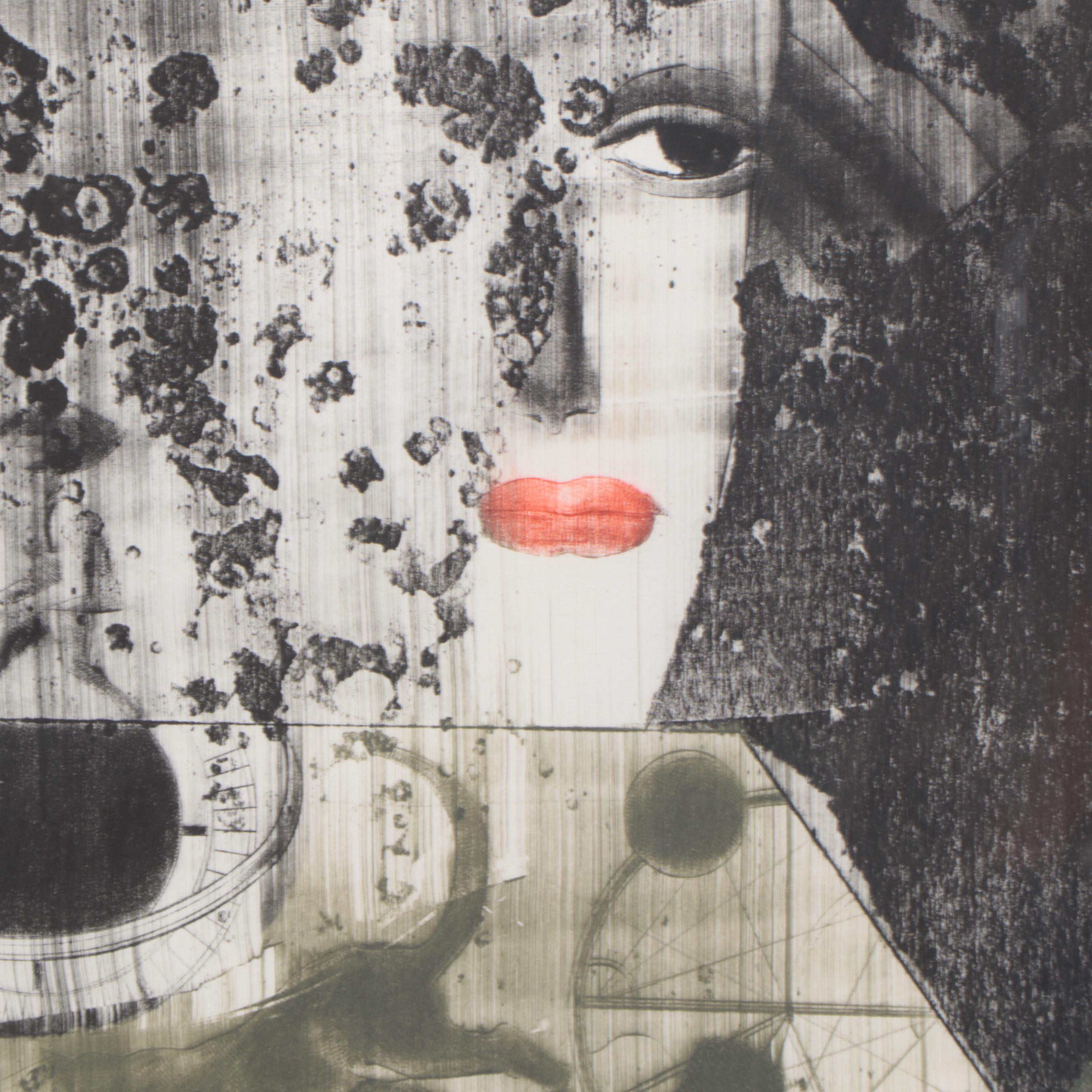 Vladimir Chukich Intaglio "The Dream of the Pyramides I"