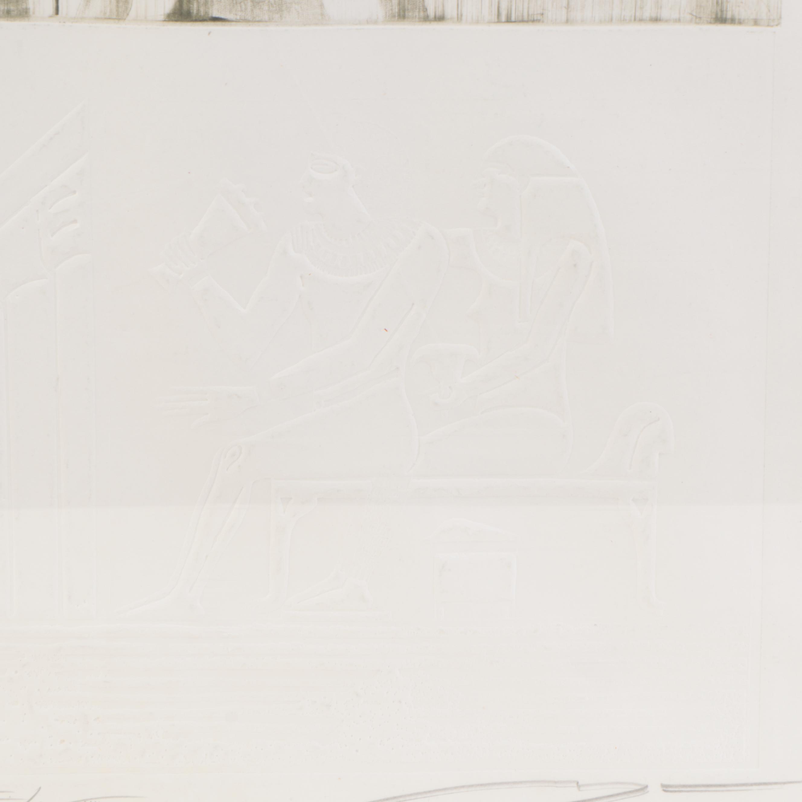 Vladimir Chukich Intaglio "The Dream of the Pyramides I"