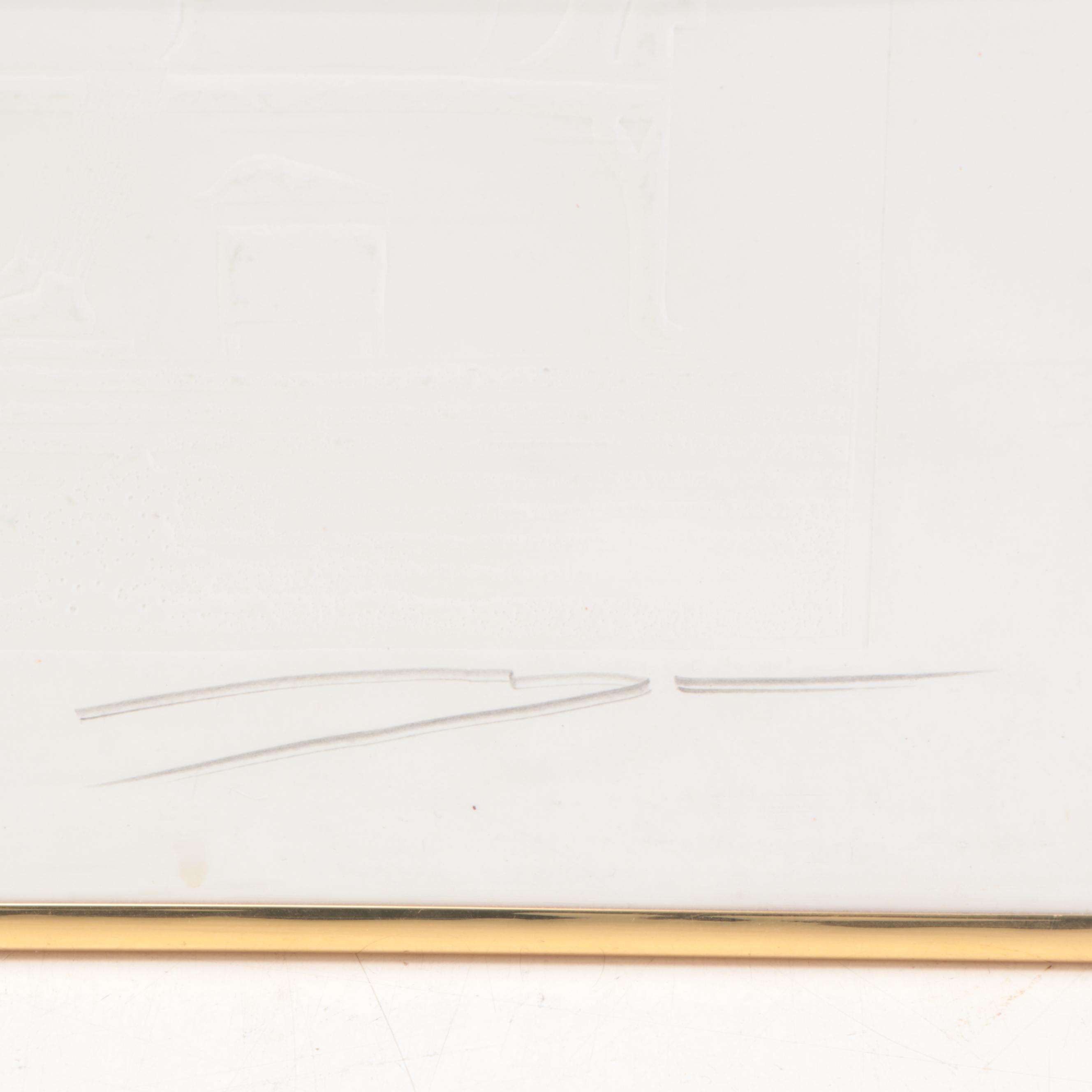 Vladimir Chukich Intaglio "The Dream of the Pyramides I"