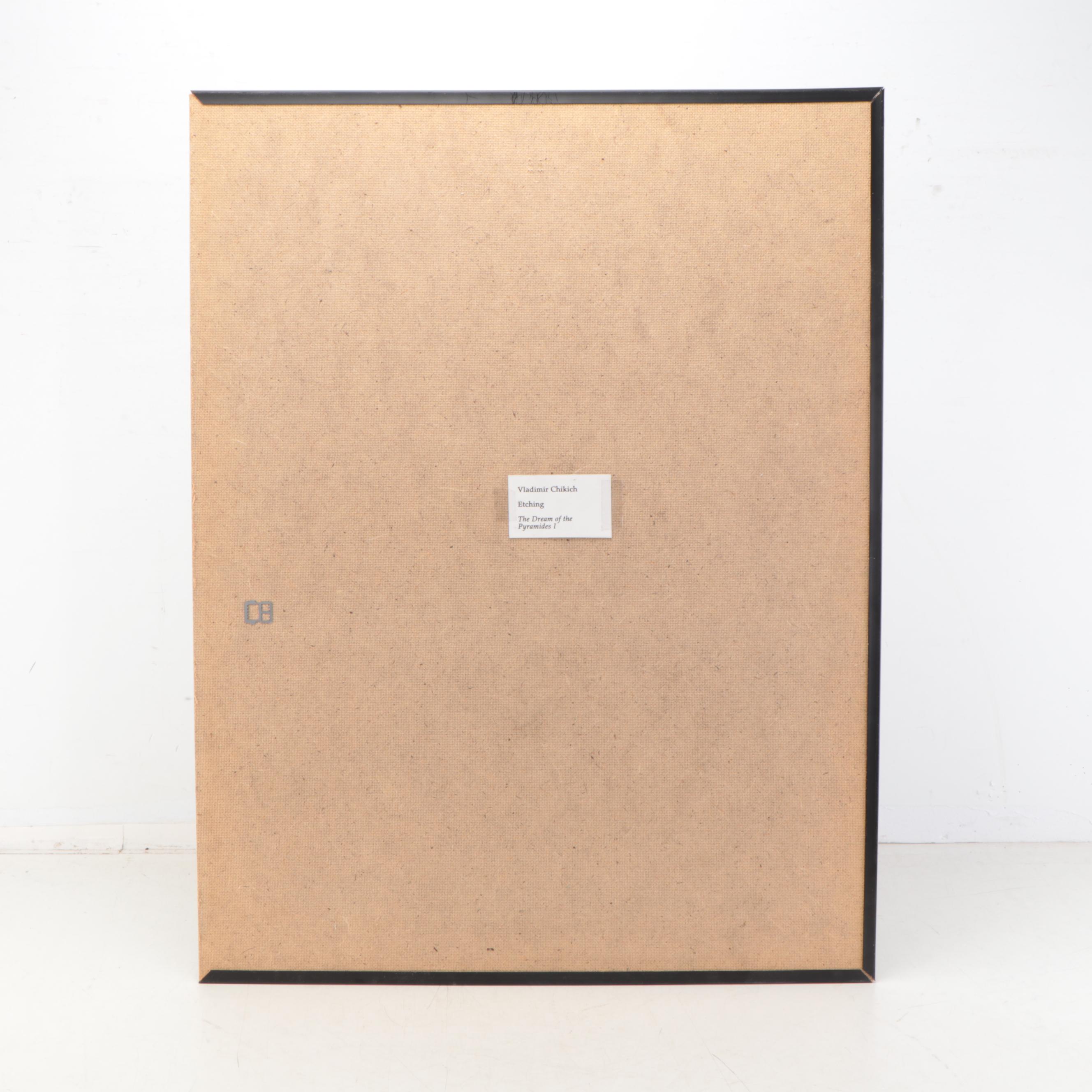 Vladimir Chukich Intaglio "The Dream of the Pyramides I"