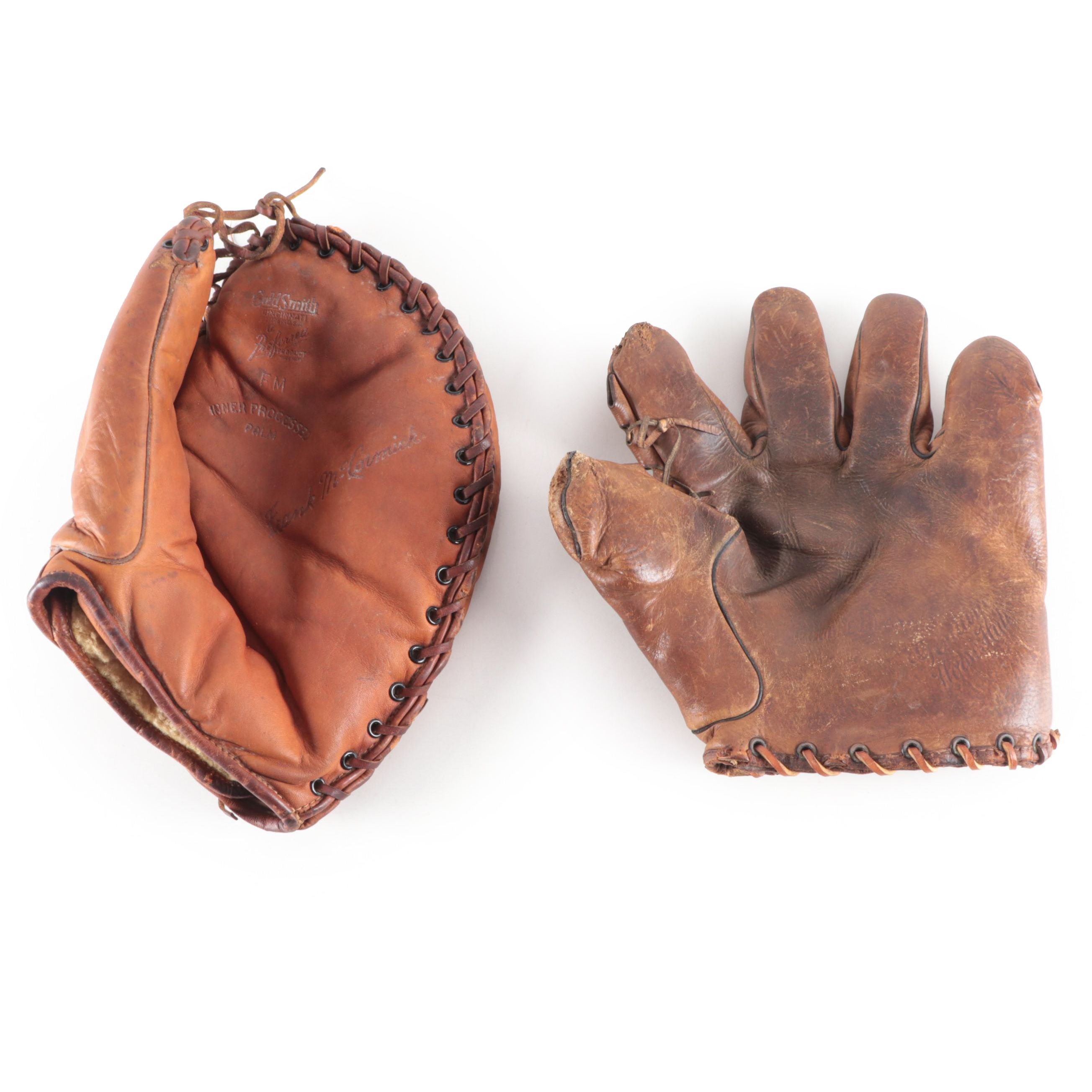 Hutch Double Play Baseball Glove, Frank McCormick Goldsmith First Base Glove